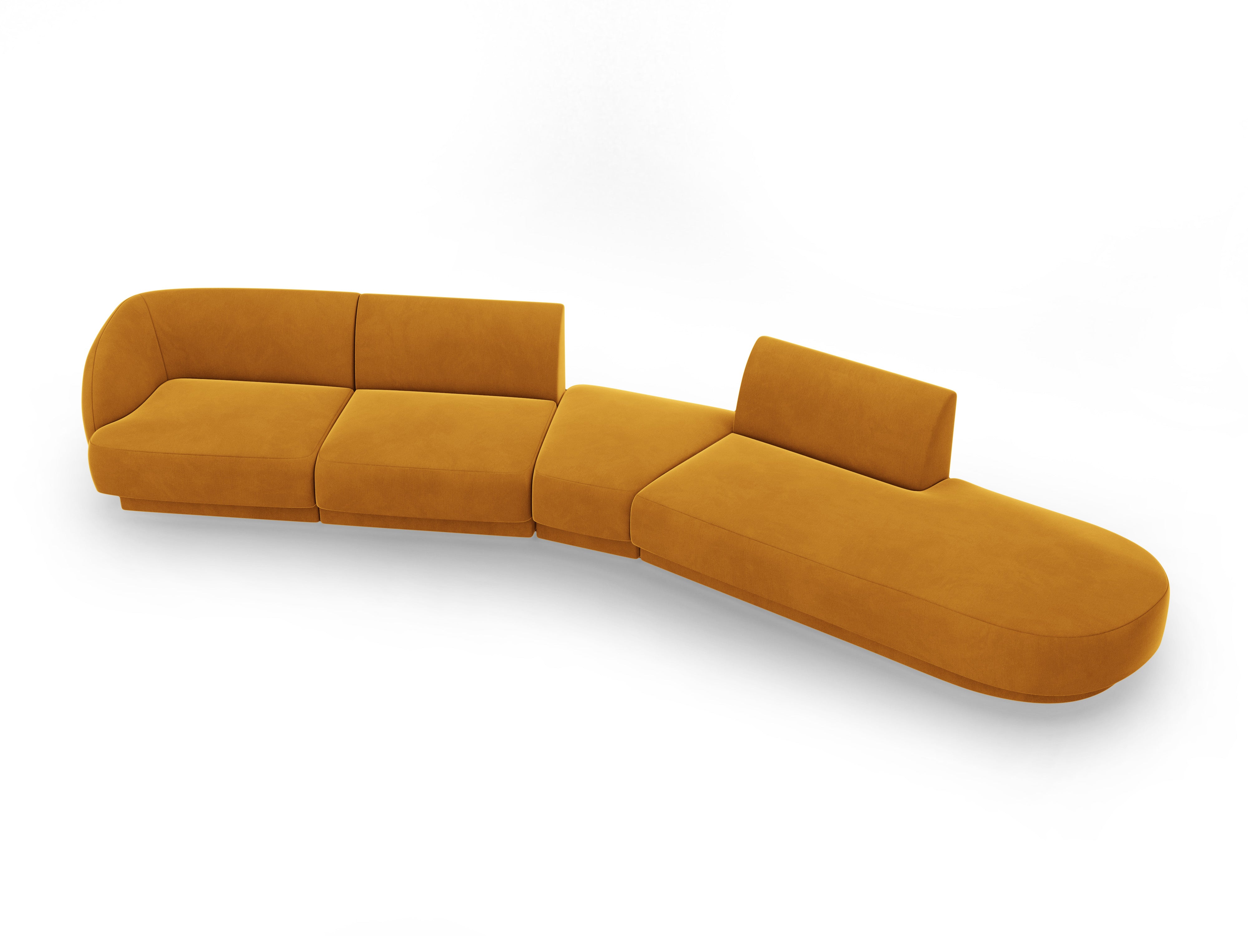 Sofa Miley 380x158cm, Material: Samt