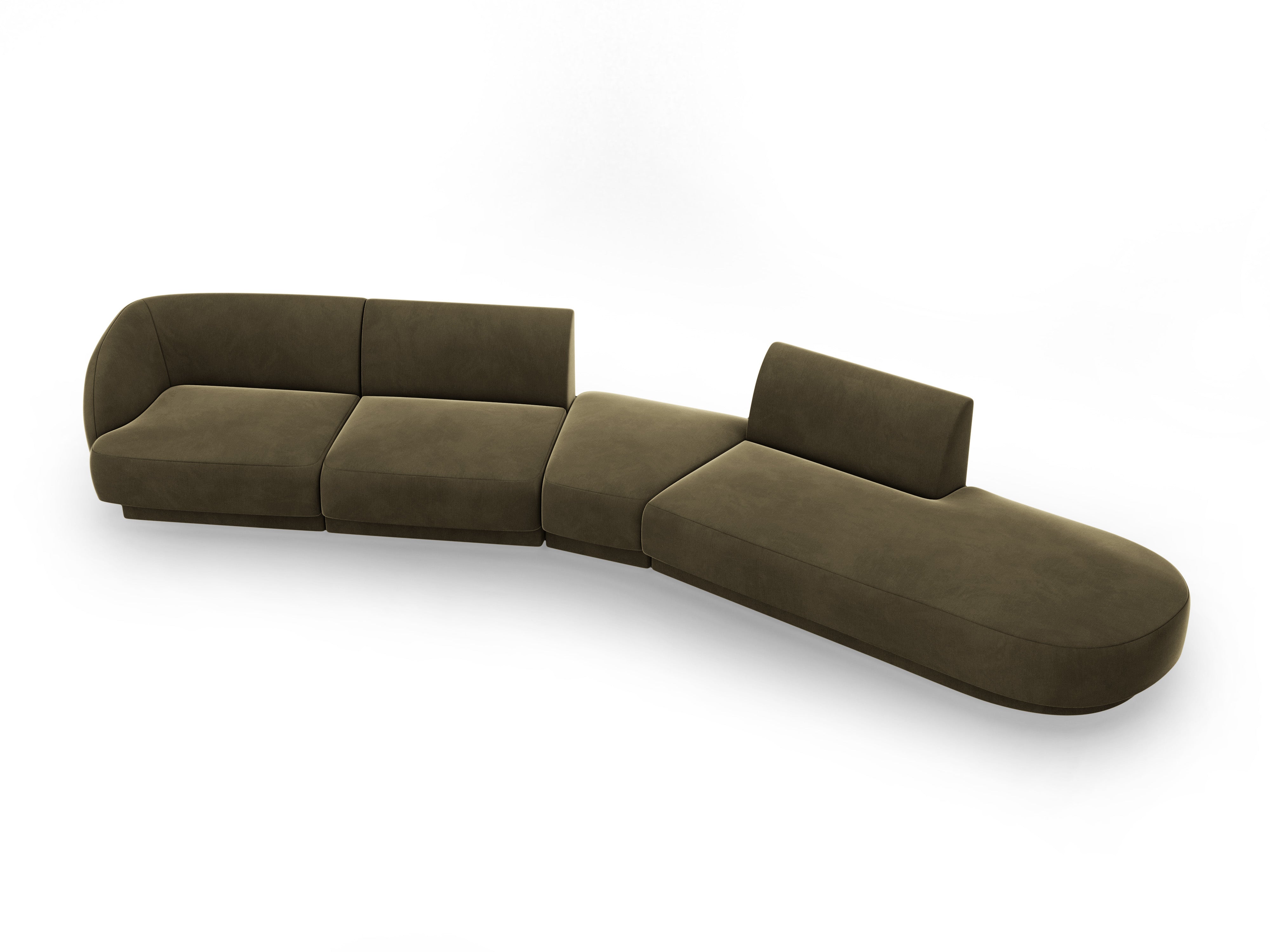 Sofa Miley 380x158cm, Material: Samt