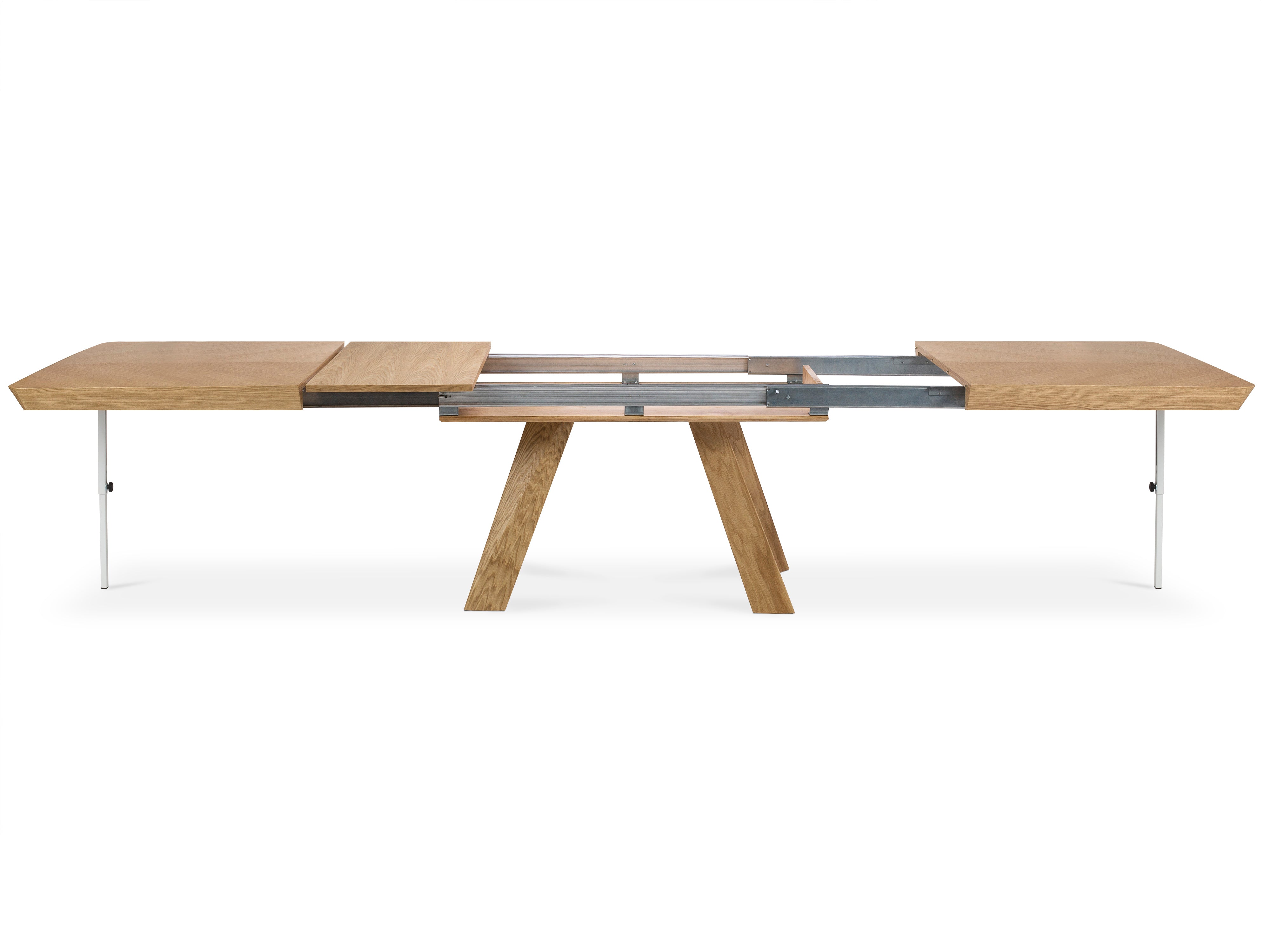 Ausziehbarer Esstisch Sally, 180/380x100x76cm, Material: Holz