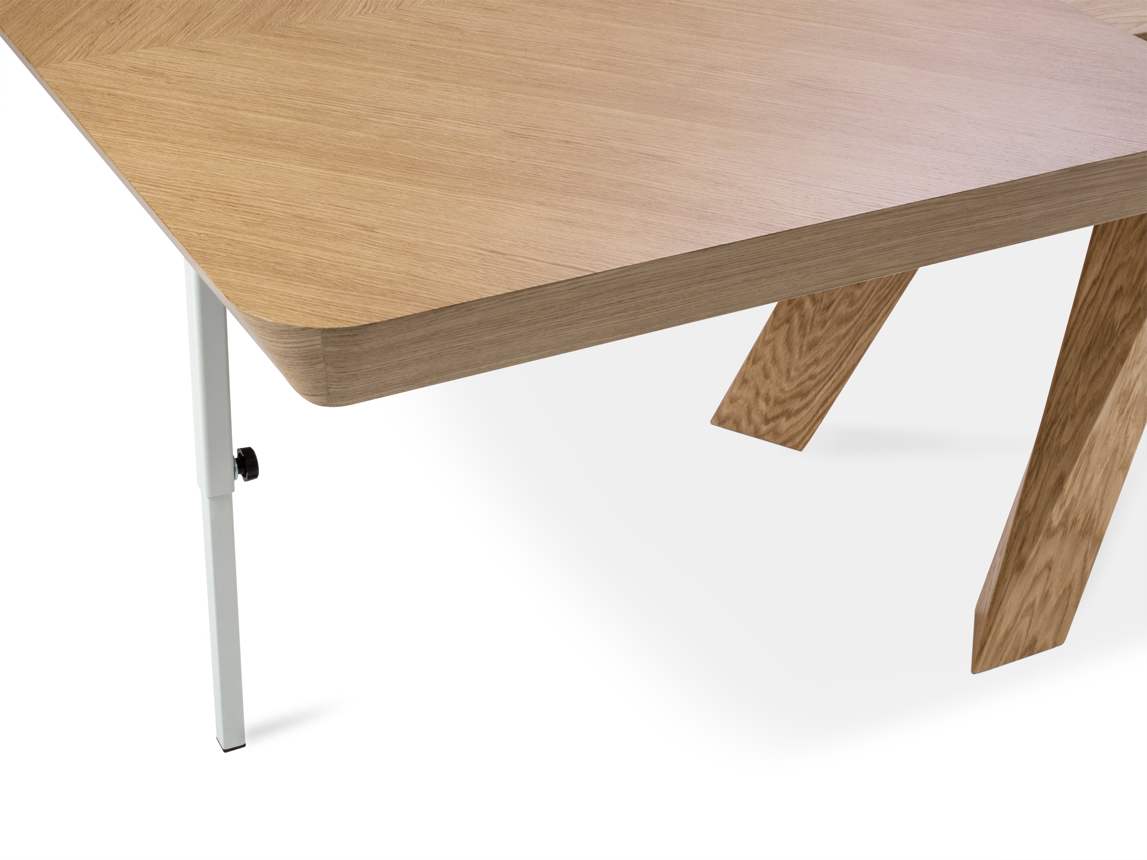 Ausziehbarer Esstisch Sally, 180/380x100x76cm, Material: Holz