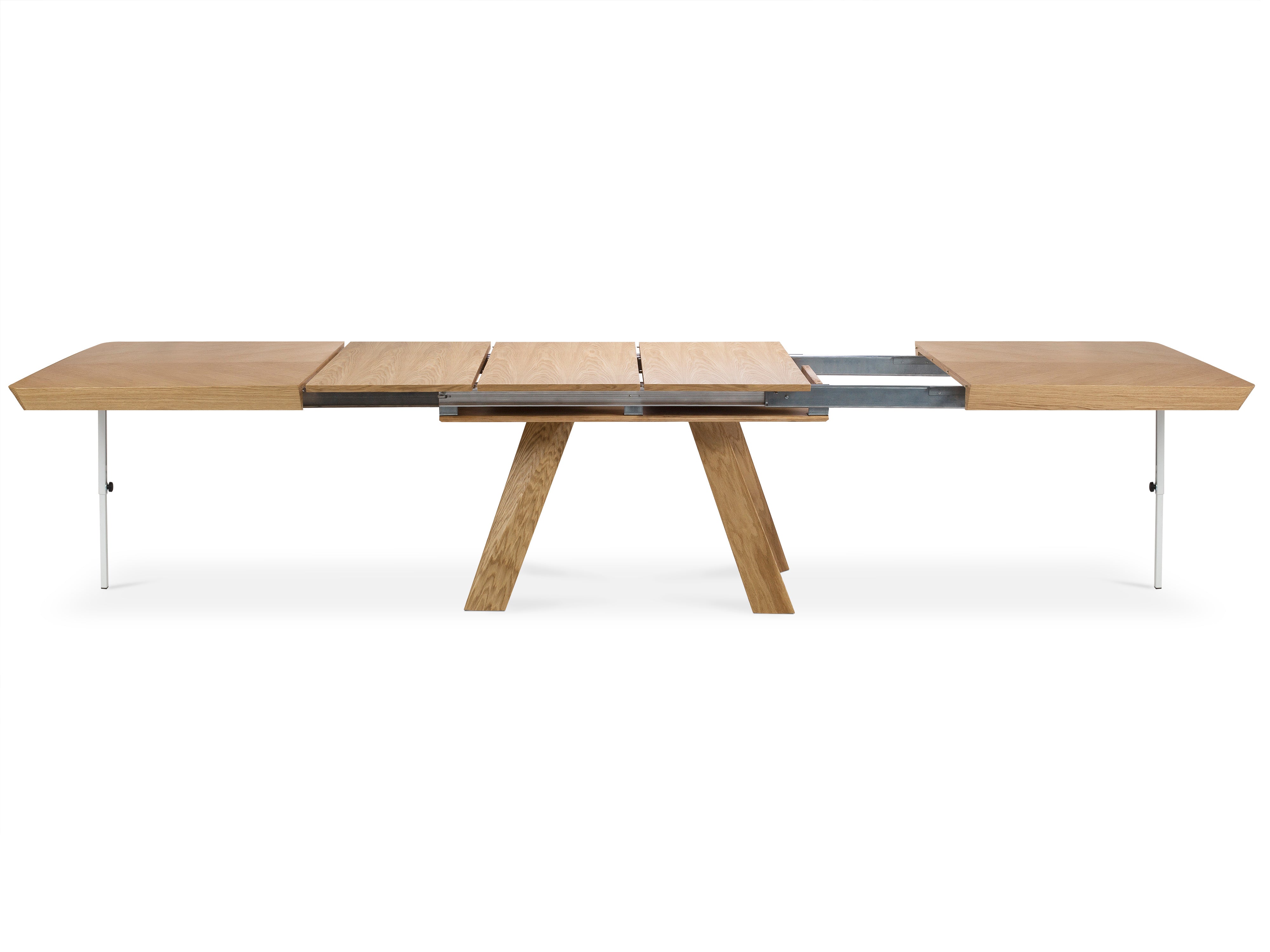 Ausziehbarer Esstisch Sally, 180/380x100x76cm, Material: Holz