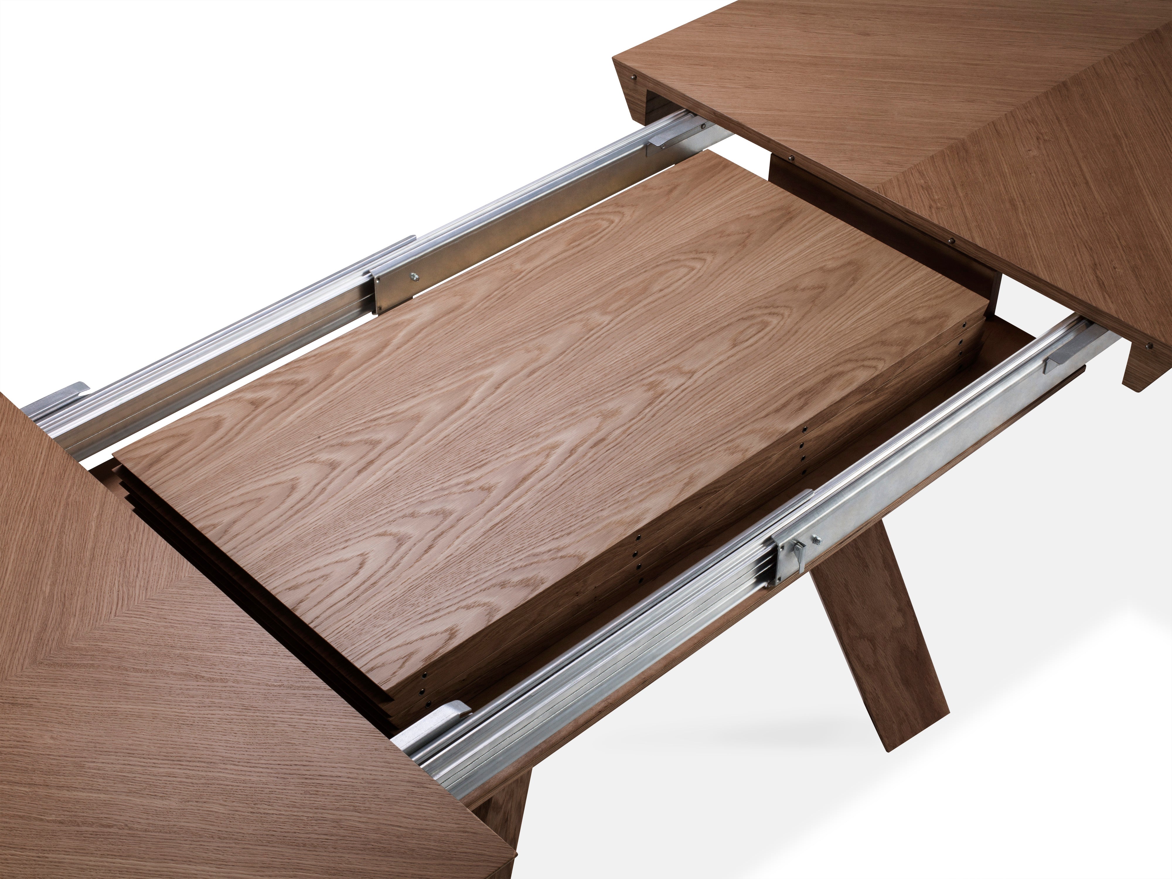 Ausziehbarer Esstisch Sally, 180/380x100x76cm, Material: Holz