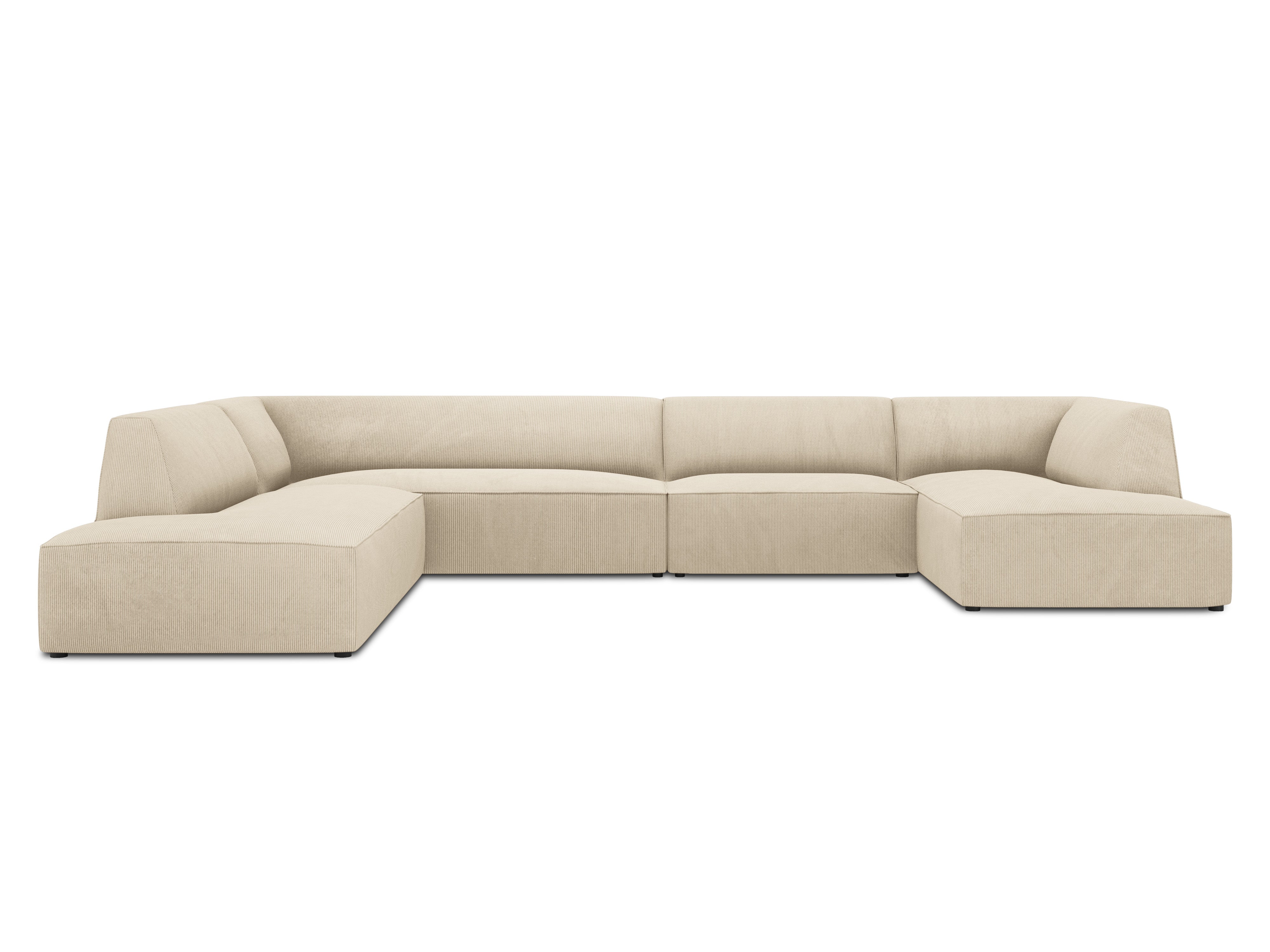Ecksofa Ruby, 7 Sitze, 366x273cm, Material: Cord