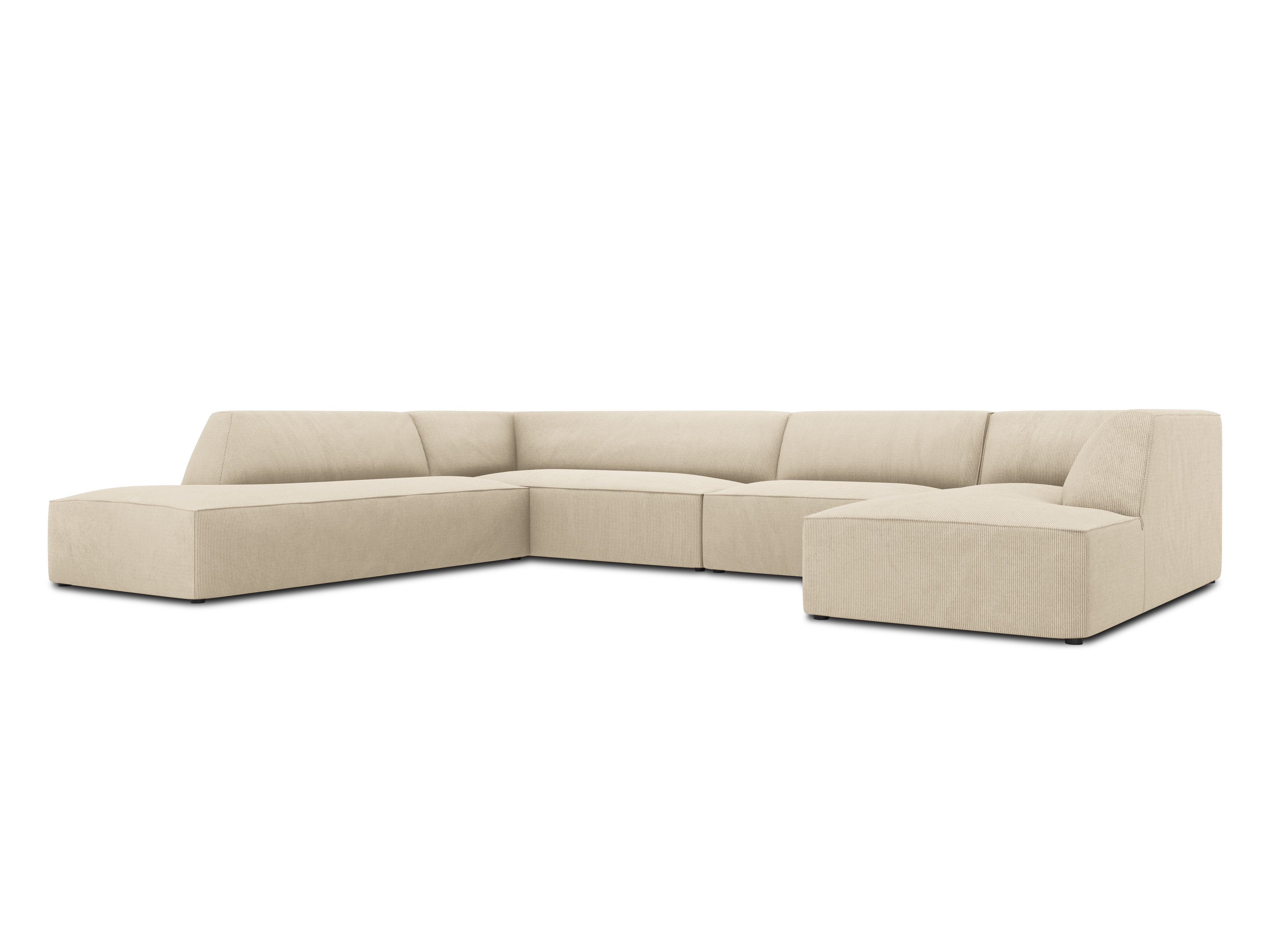 Ecksofa Ruby, 7 Sitze, 366x273cm, Material: Cord