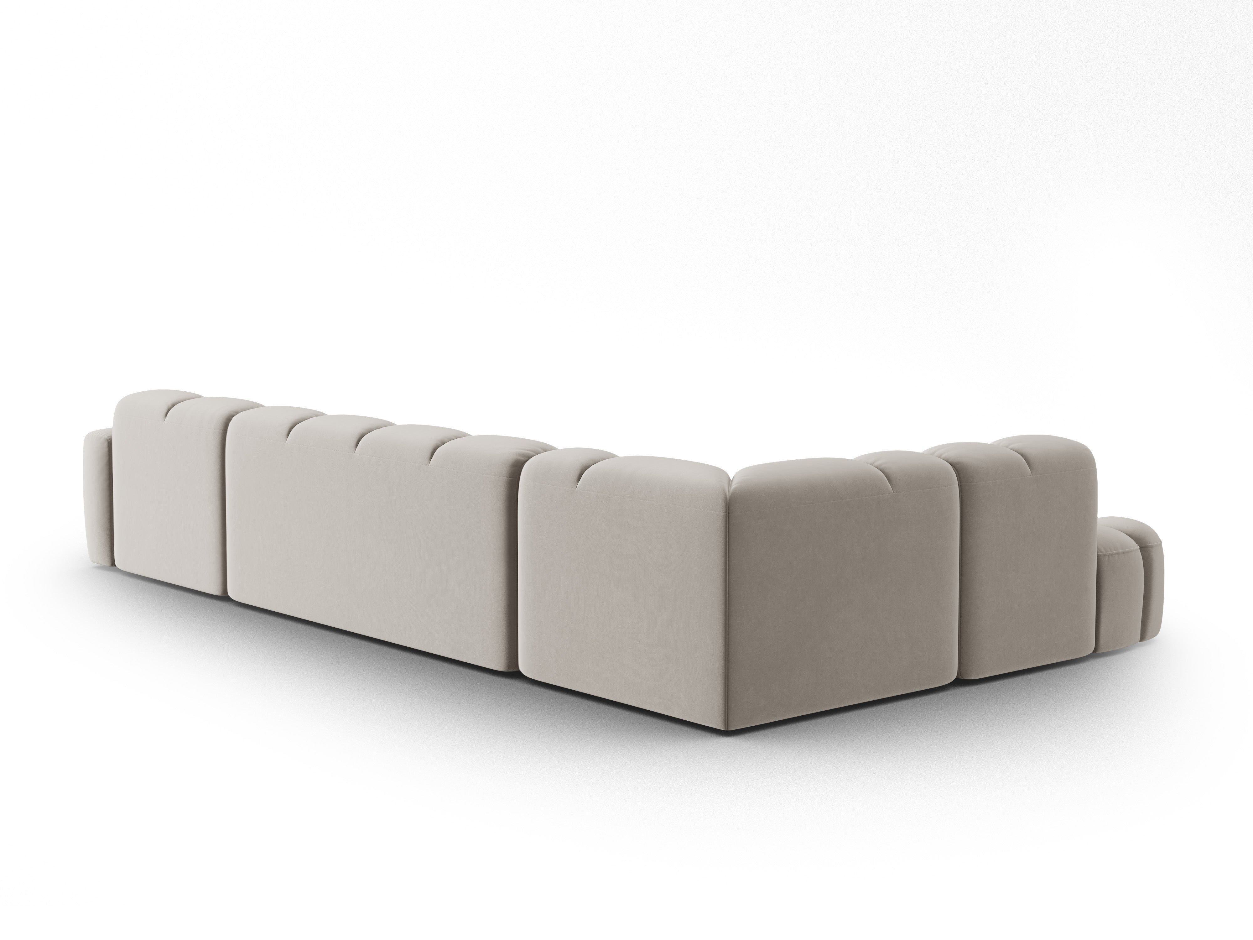 Ecksofa Lisa 387x234cm, Material: Samt