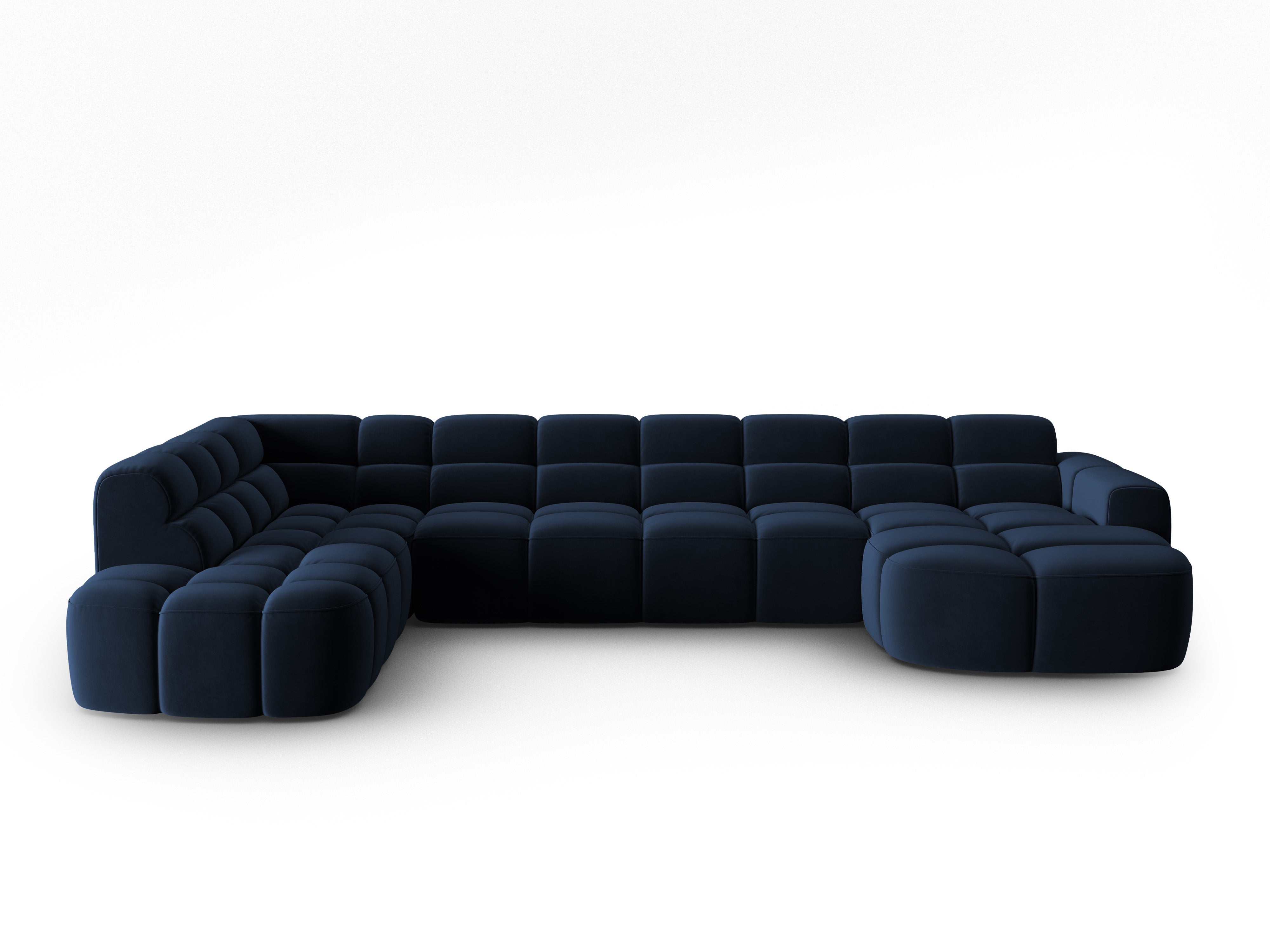Ecksofa Lisa 387x234cm, Material: Samt