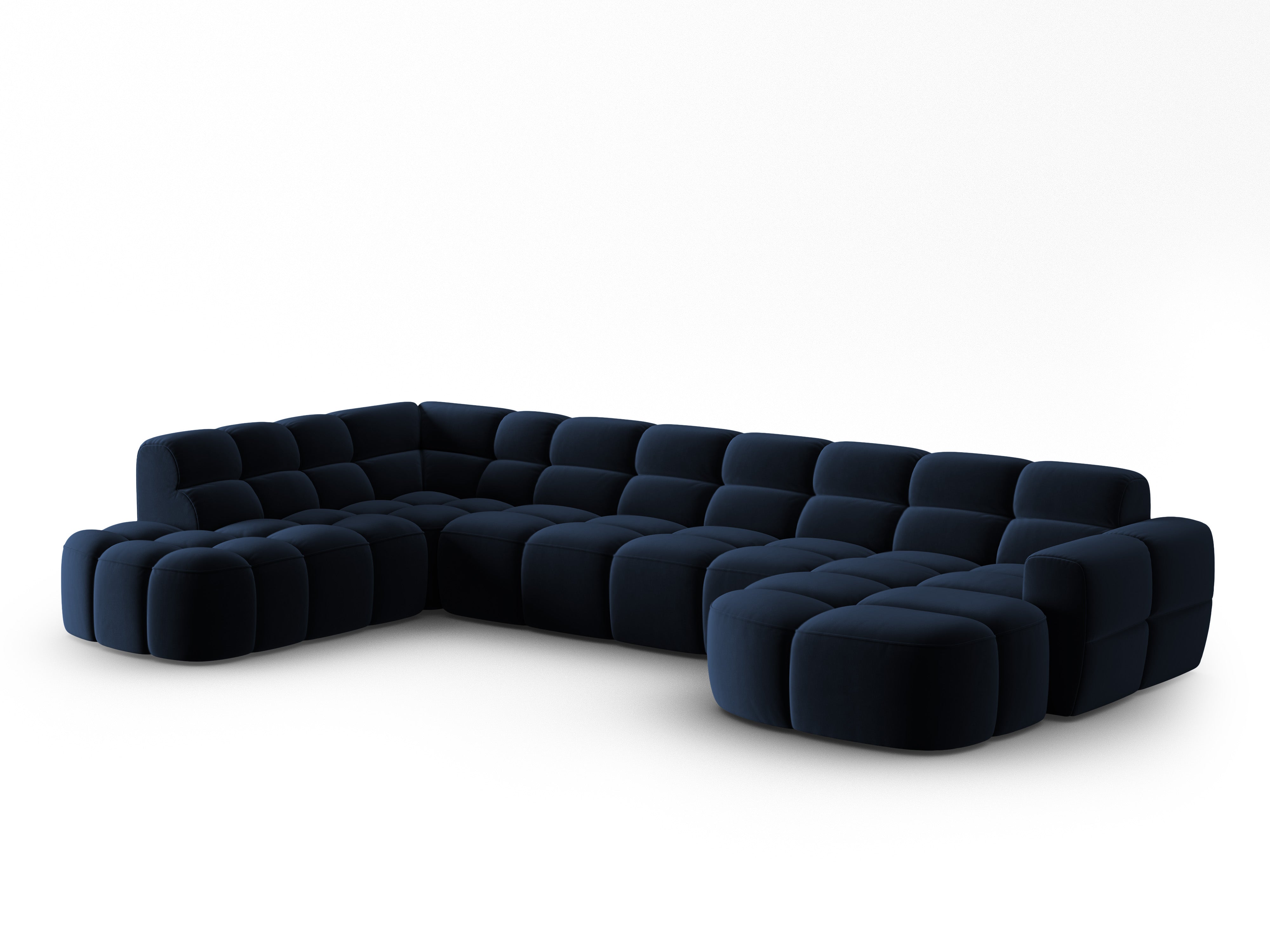 Ecksofa Lisa 387x234cm, Material: Samt