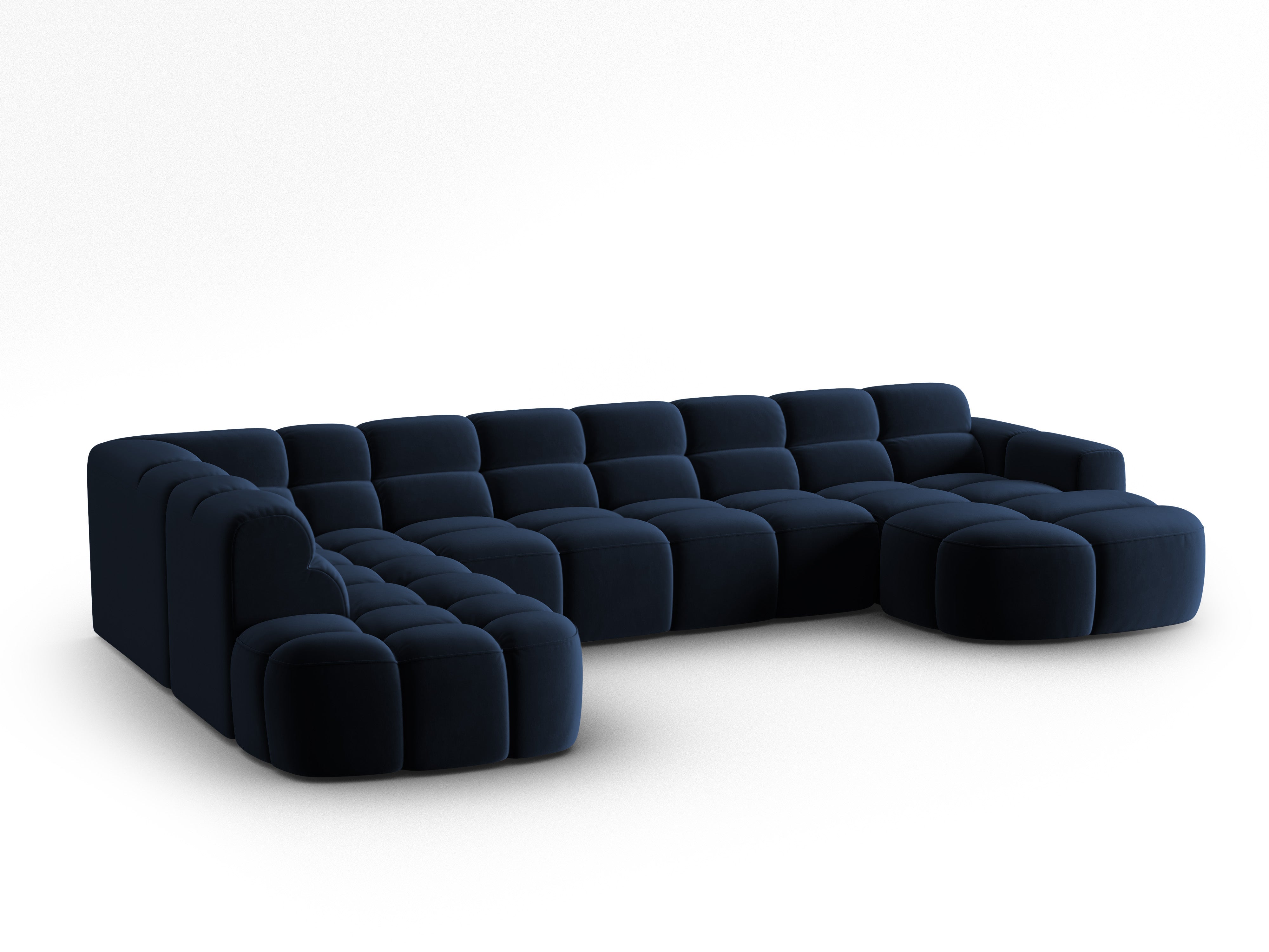 Ecksofa Lisa 387x234cm, Material: Samt
