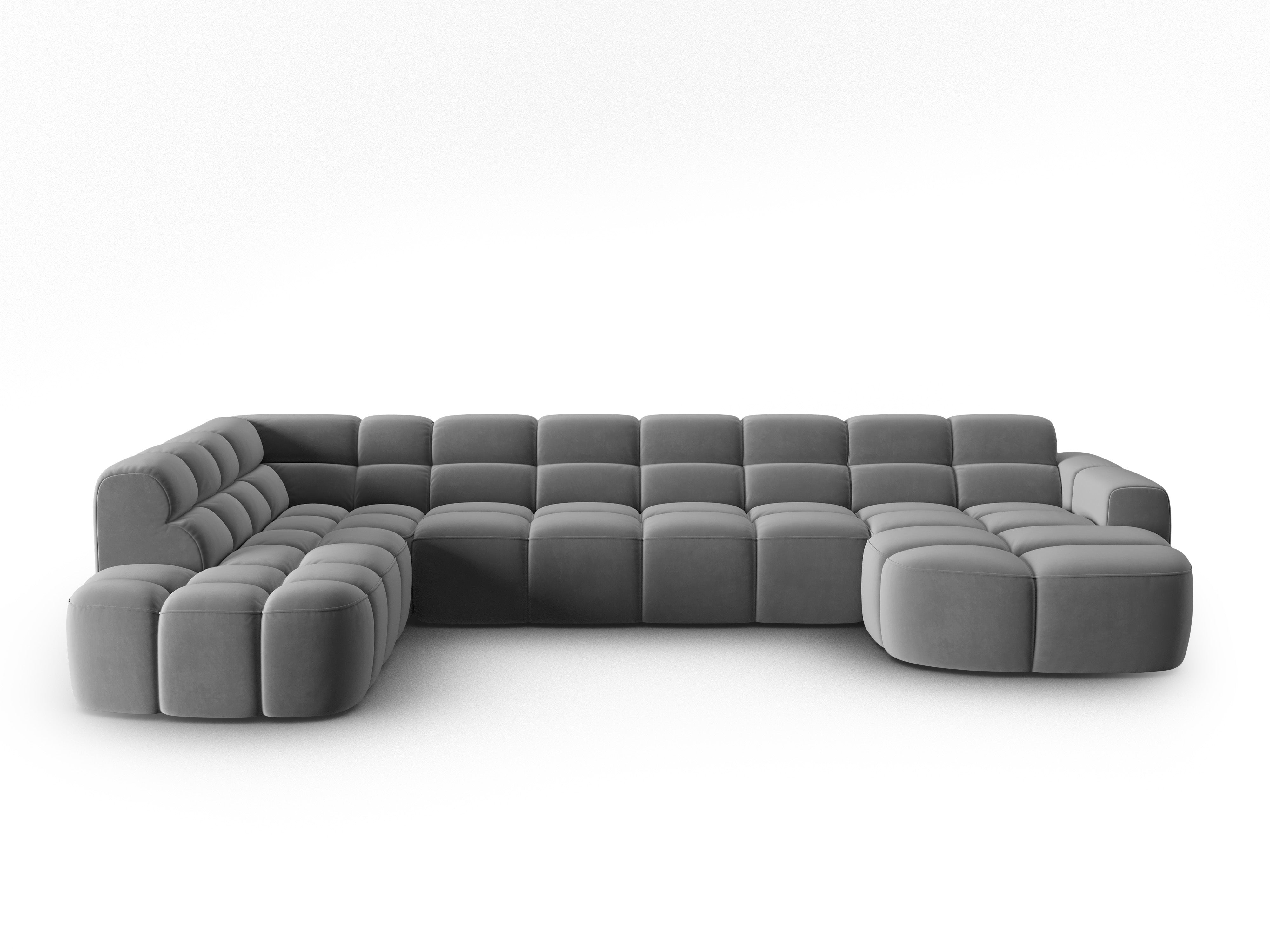 Ecksofa Lisa 387x234cm, Material: Samt