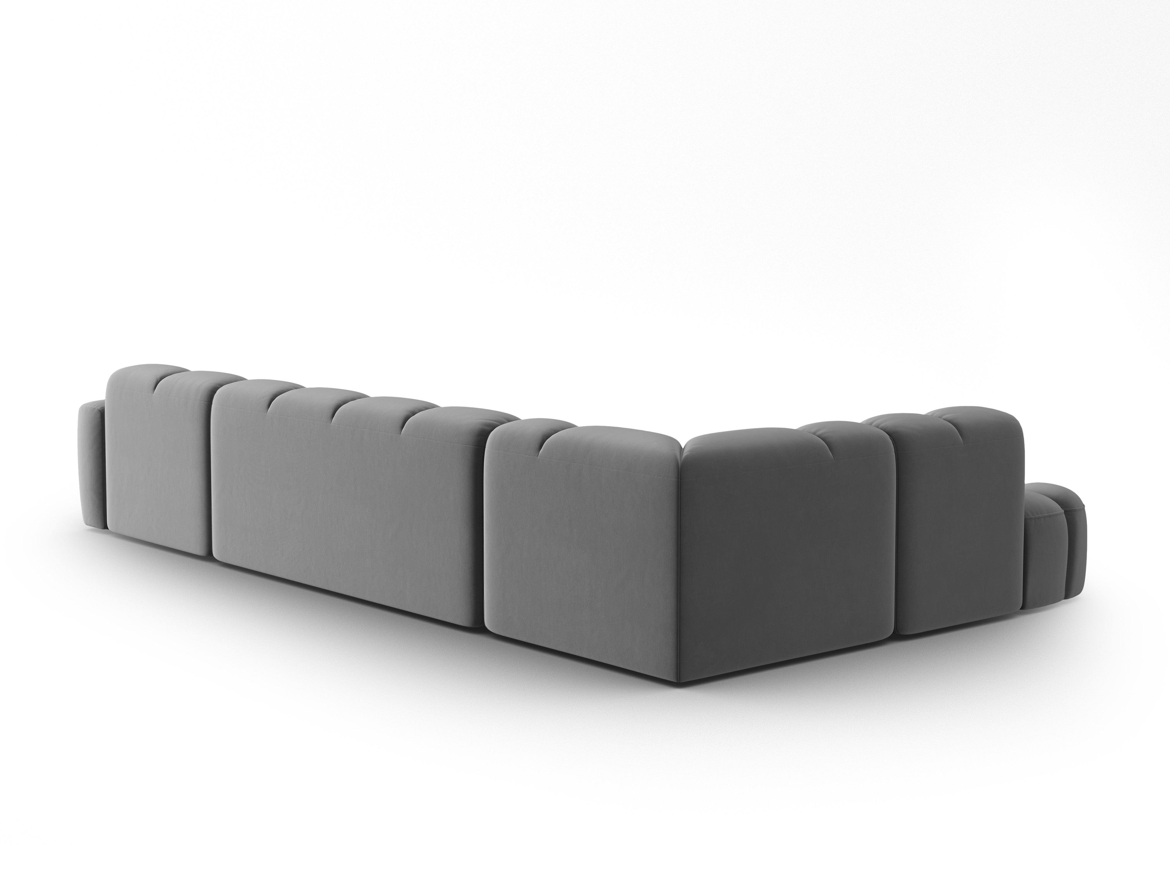 Ecksofa Lisa 387x234cm, Material: Samt