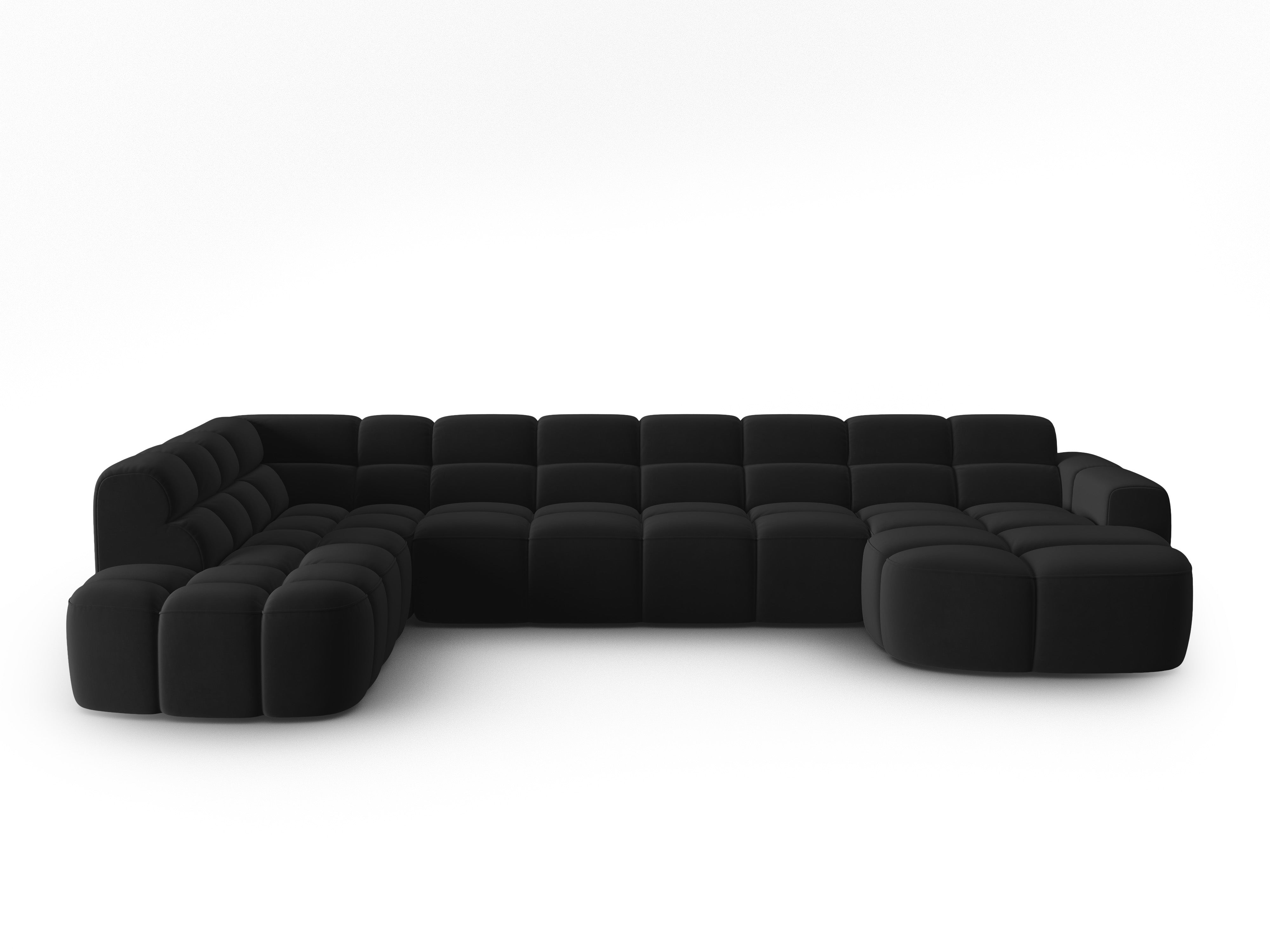Ecksofa Lisa 387x234cm, Material: Samt