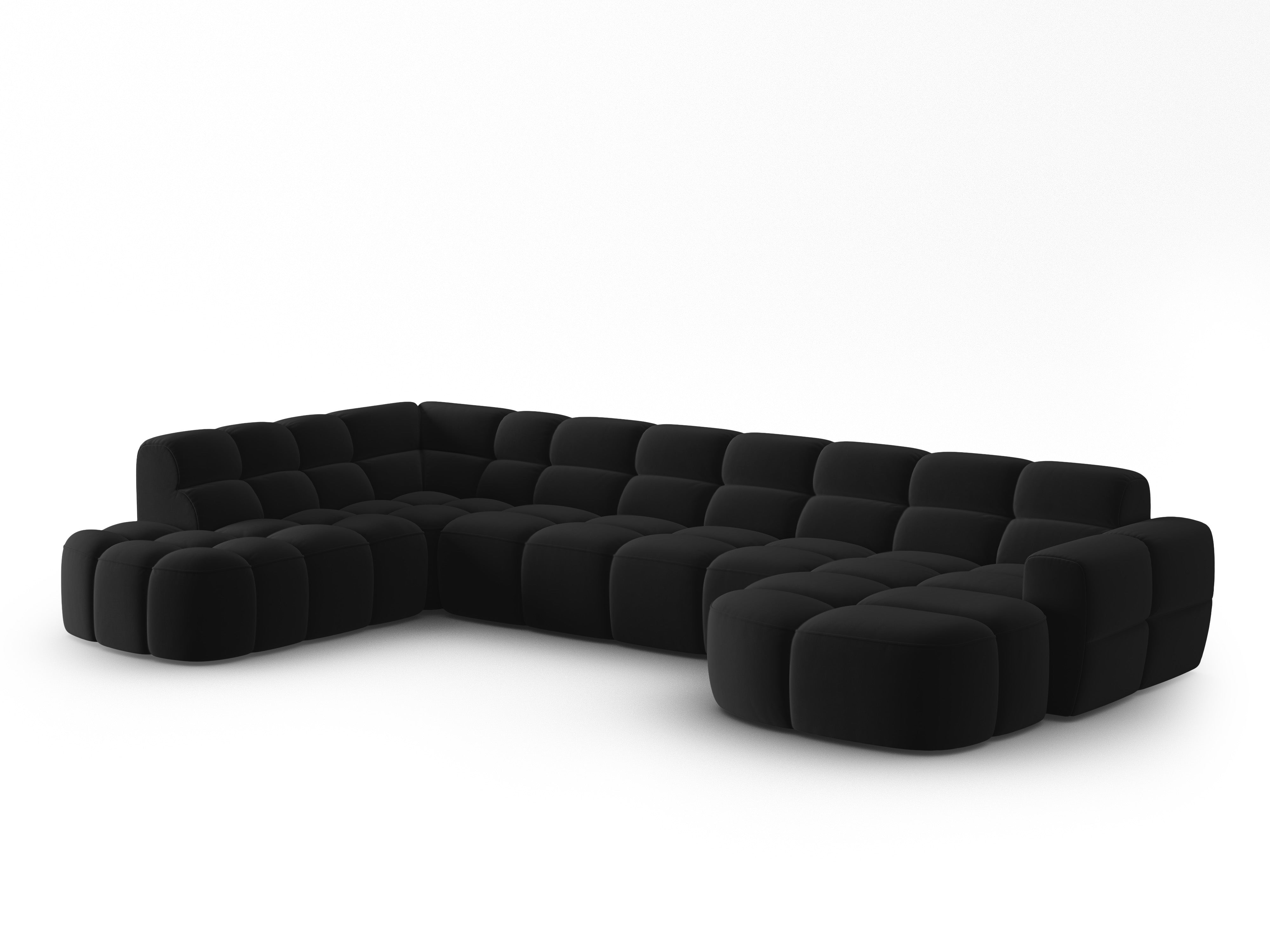 Ecksofa Lisa 387x234cm, Material: Samt