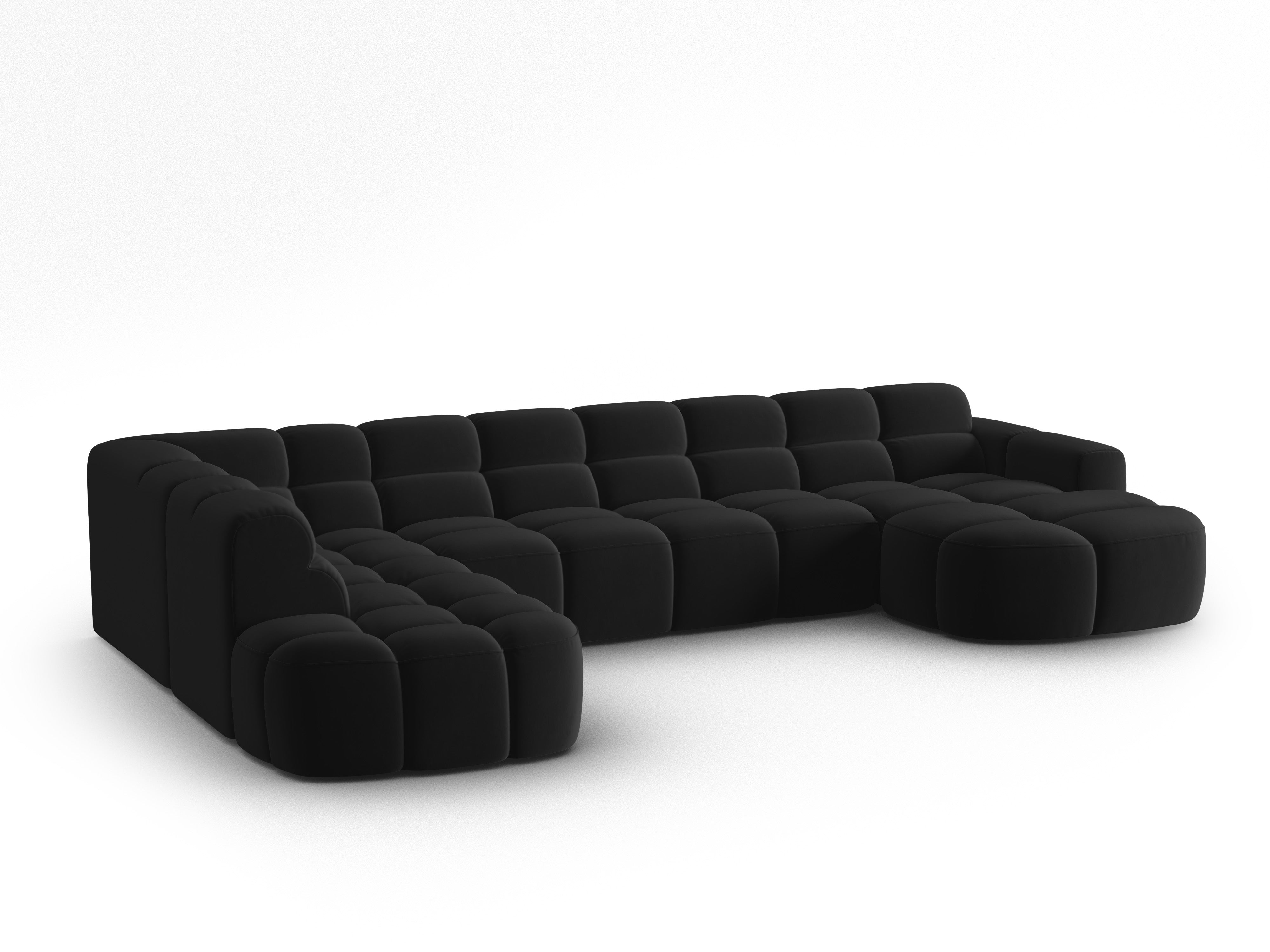 Ecksofa Lisa 387x234cm, Material: Samt
