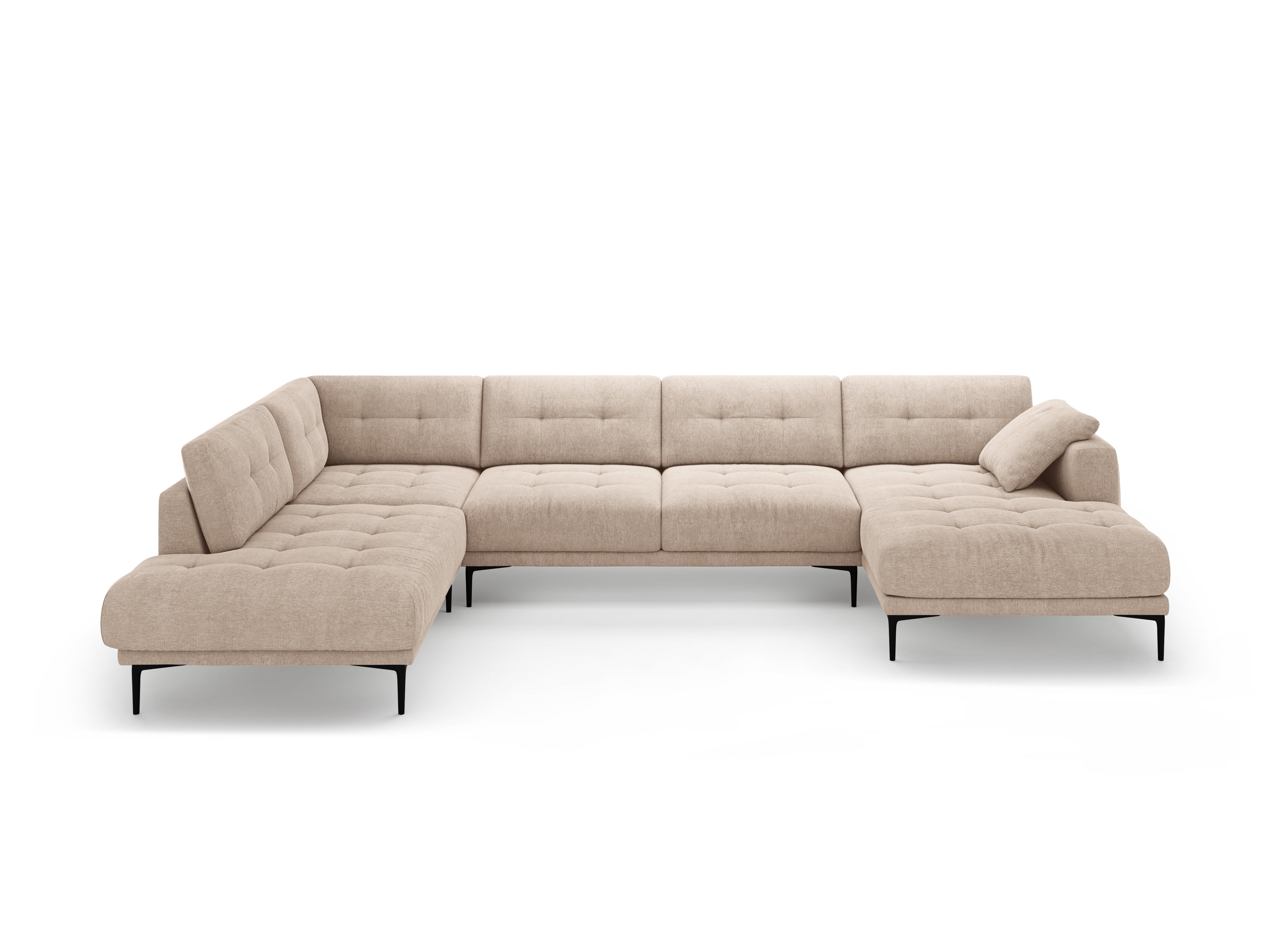 Eckgarnitur Bemy, 373x240cm, Material: Strukturstoff