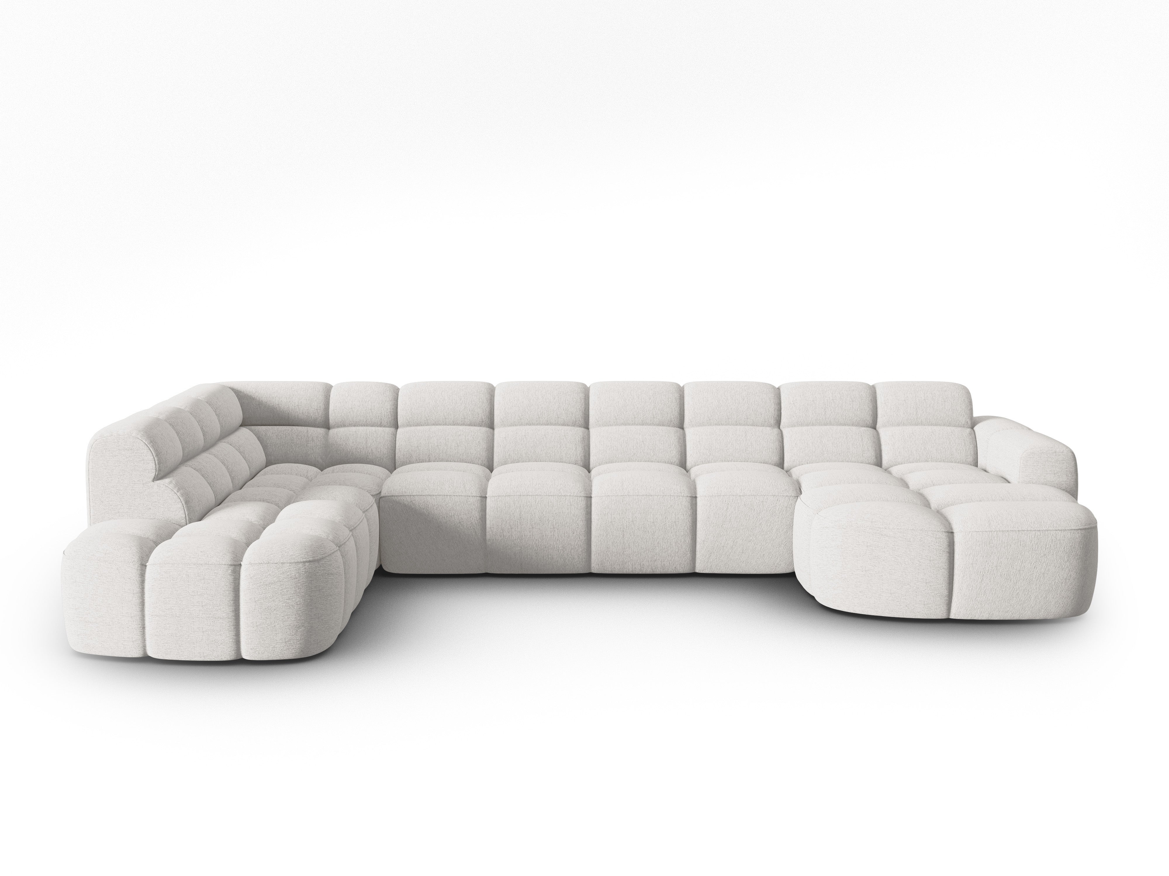 Ecksofa Lisa 387x234cm, Material: Strukturstoff