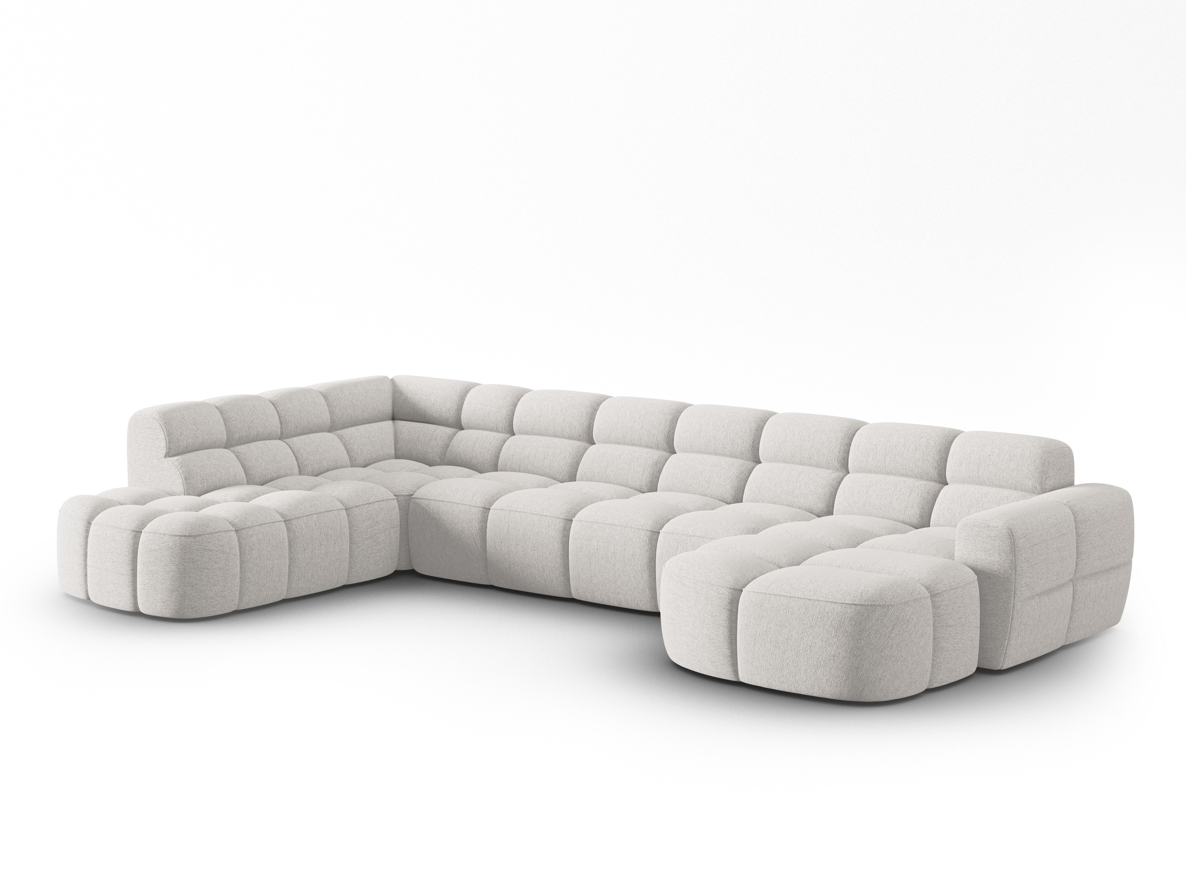 Ecksofa Lisa 387x234cm, Material: Strukturstoff