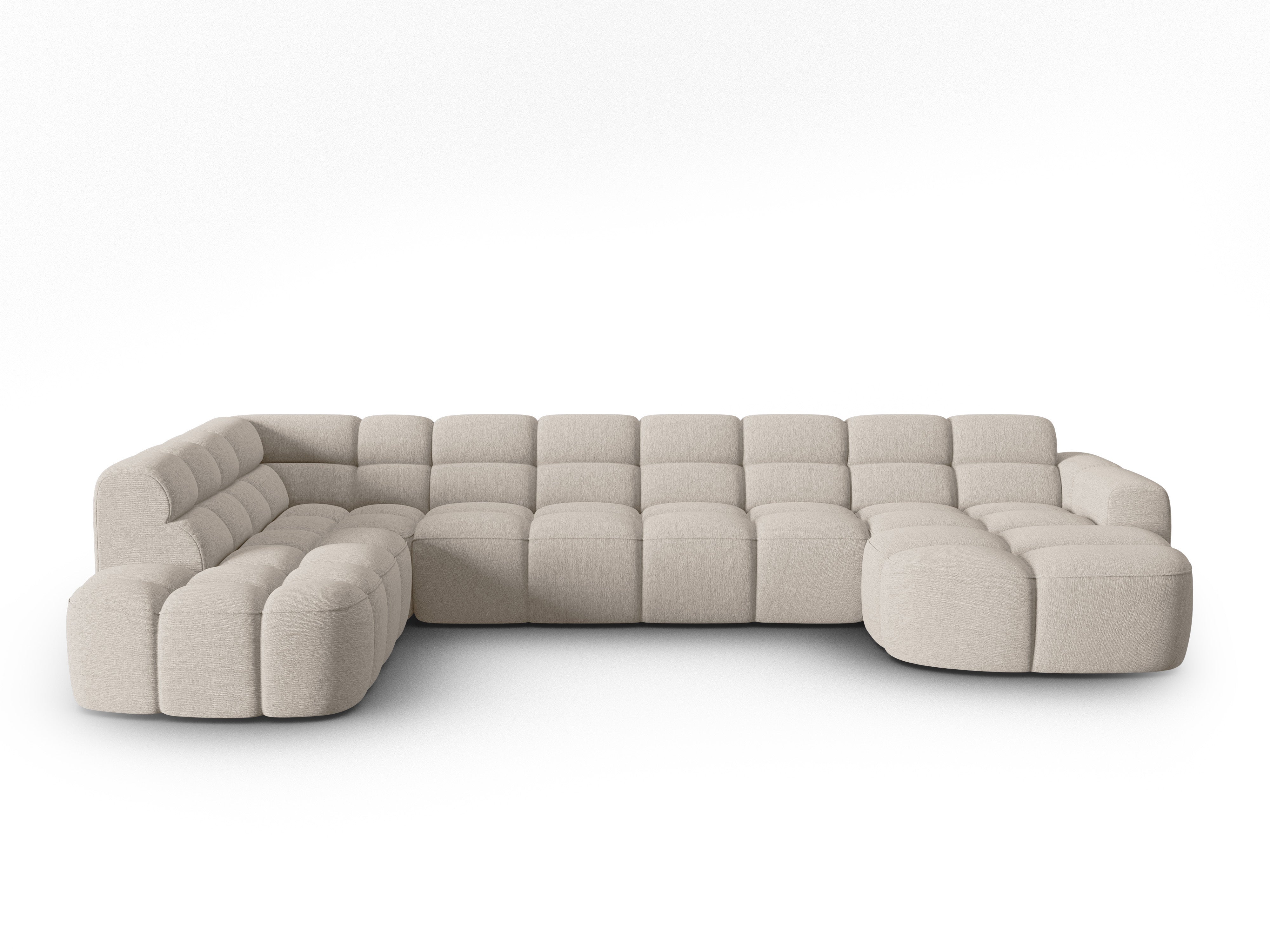 Ecksofa Lisa 387x234cm, Material: Strukturstoff