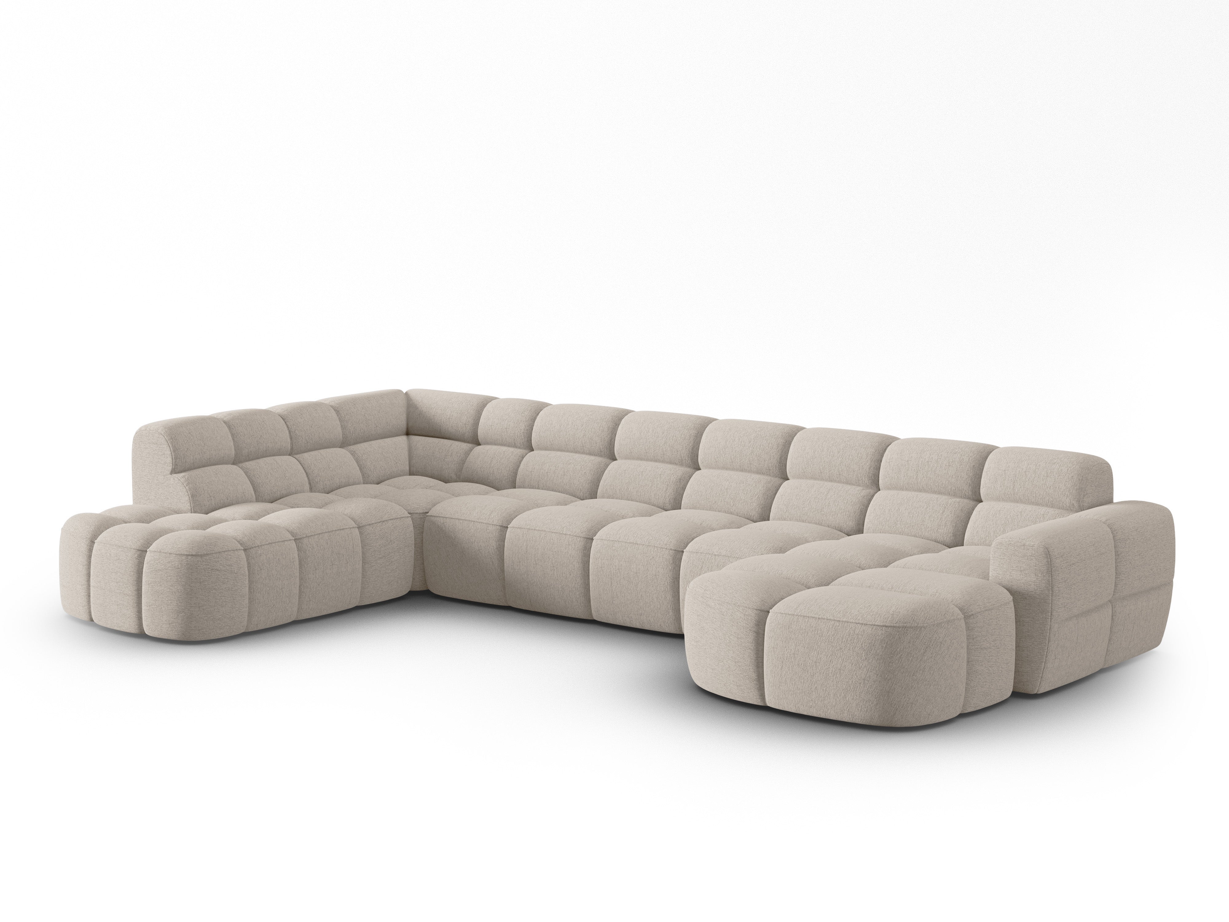Ecksofa Lisa 387x234cm, Material: Strukturstoff