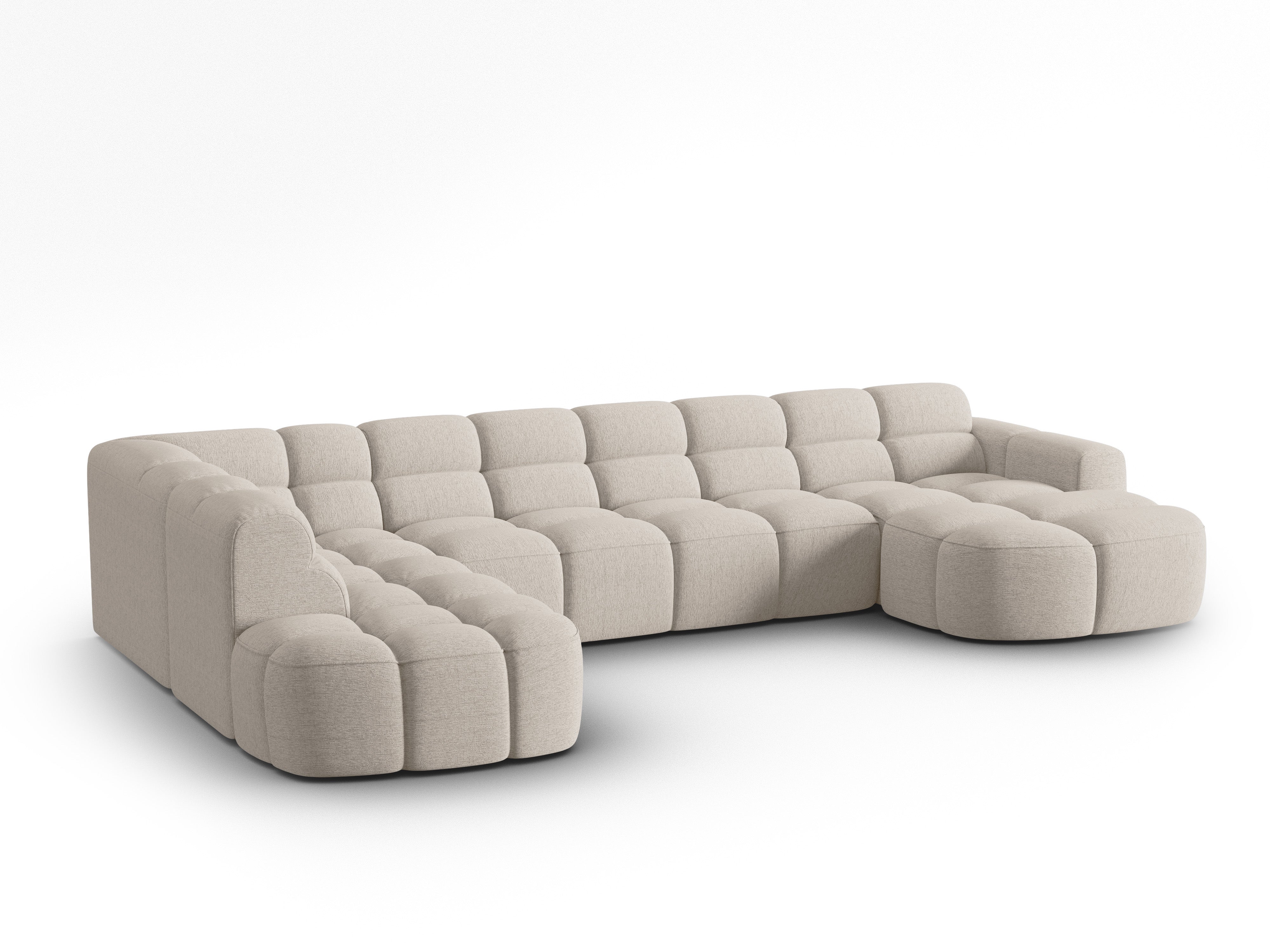 Ecksofa Lisa 387x234cm, Material: Strukturstoff