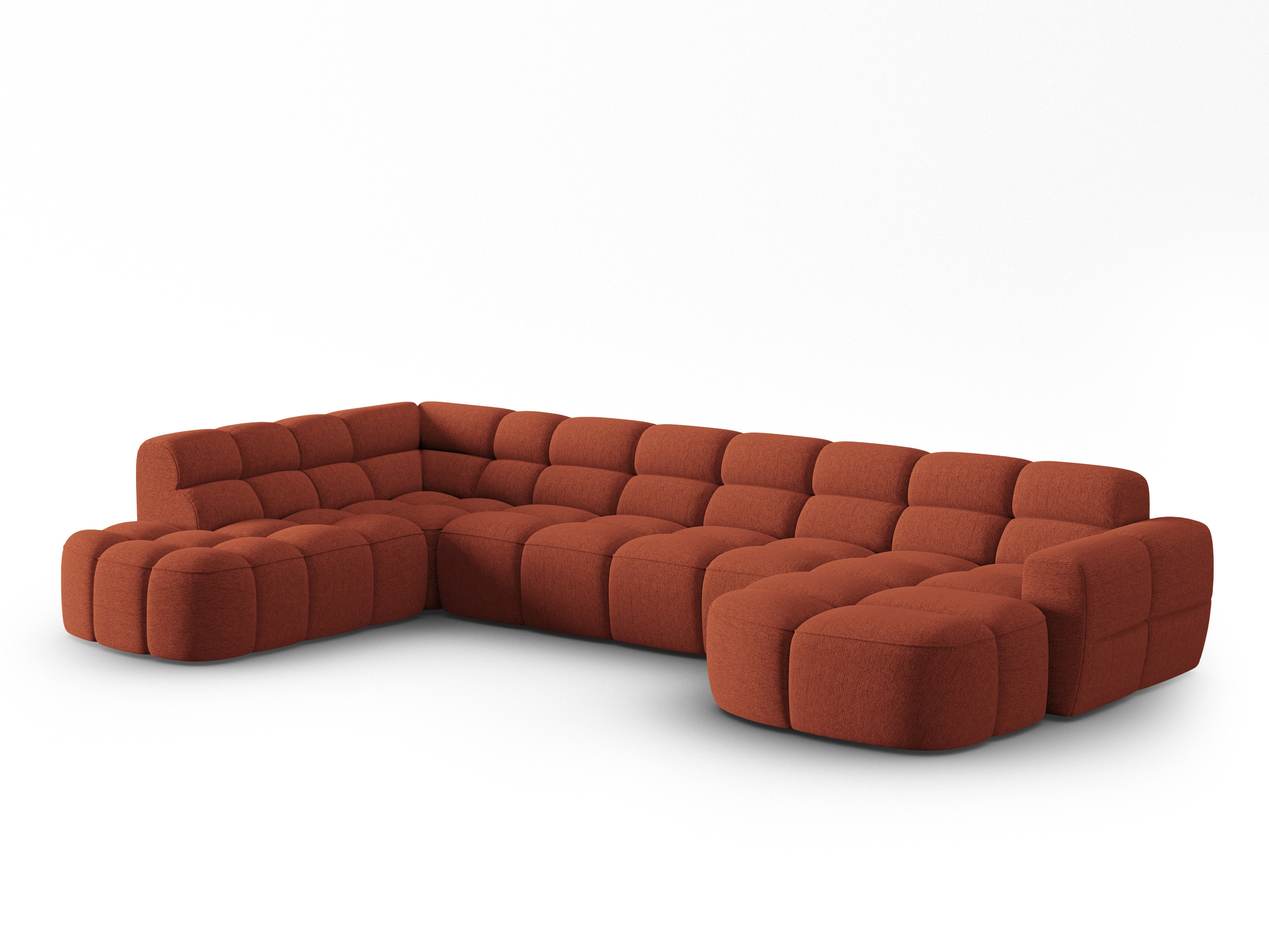 Ecksofa Lisa 387x234cm, Material: Strukturstoff