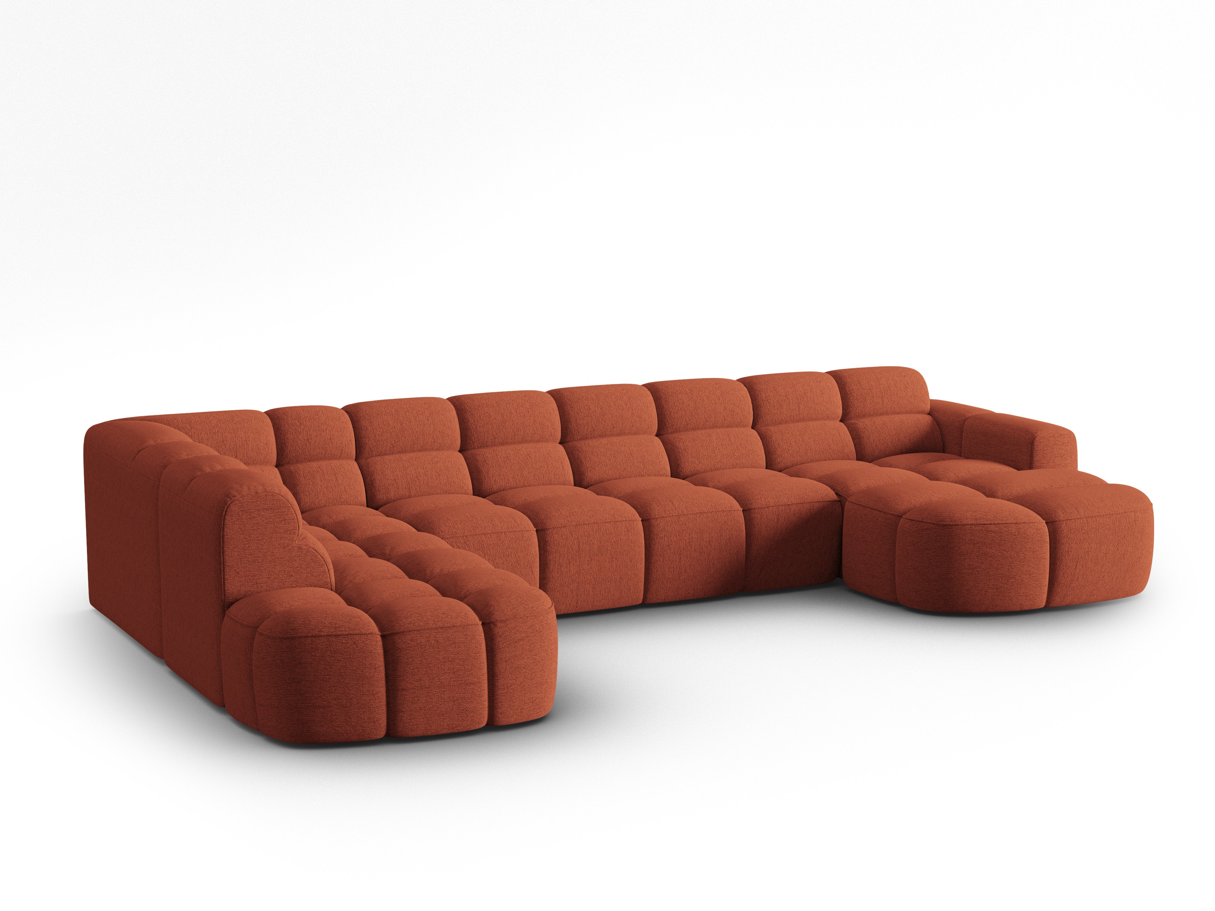 Ecksofa Lisa 387x234cm, Material: Strukturstoff
