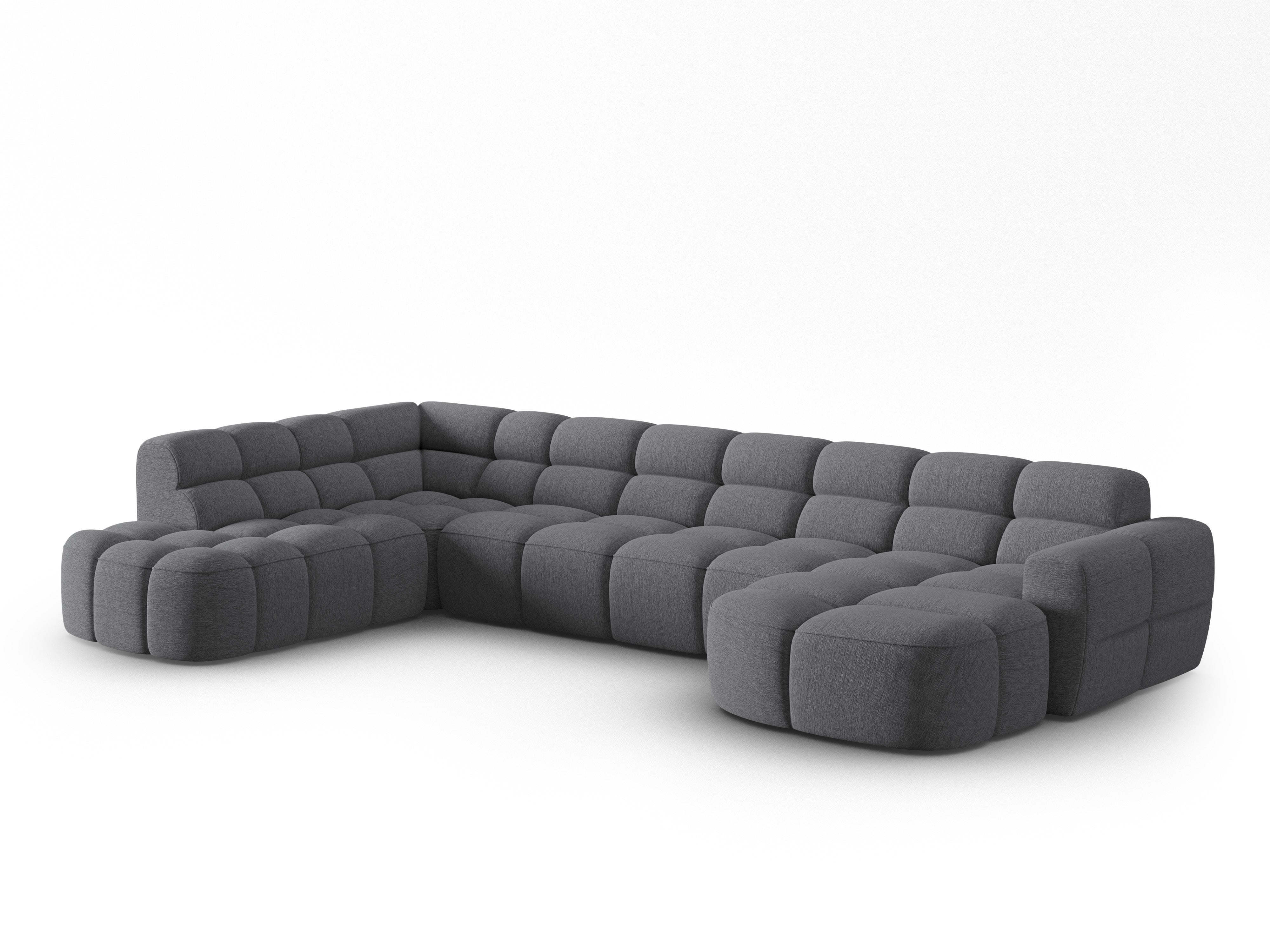 Ecksofa Lisa 387x234cm, Material: Strukturstoff