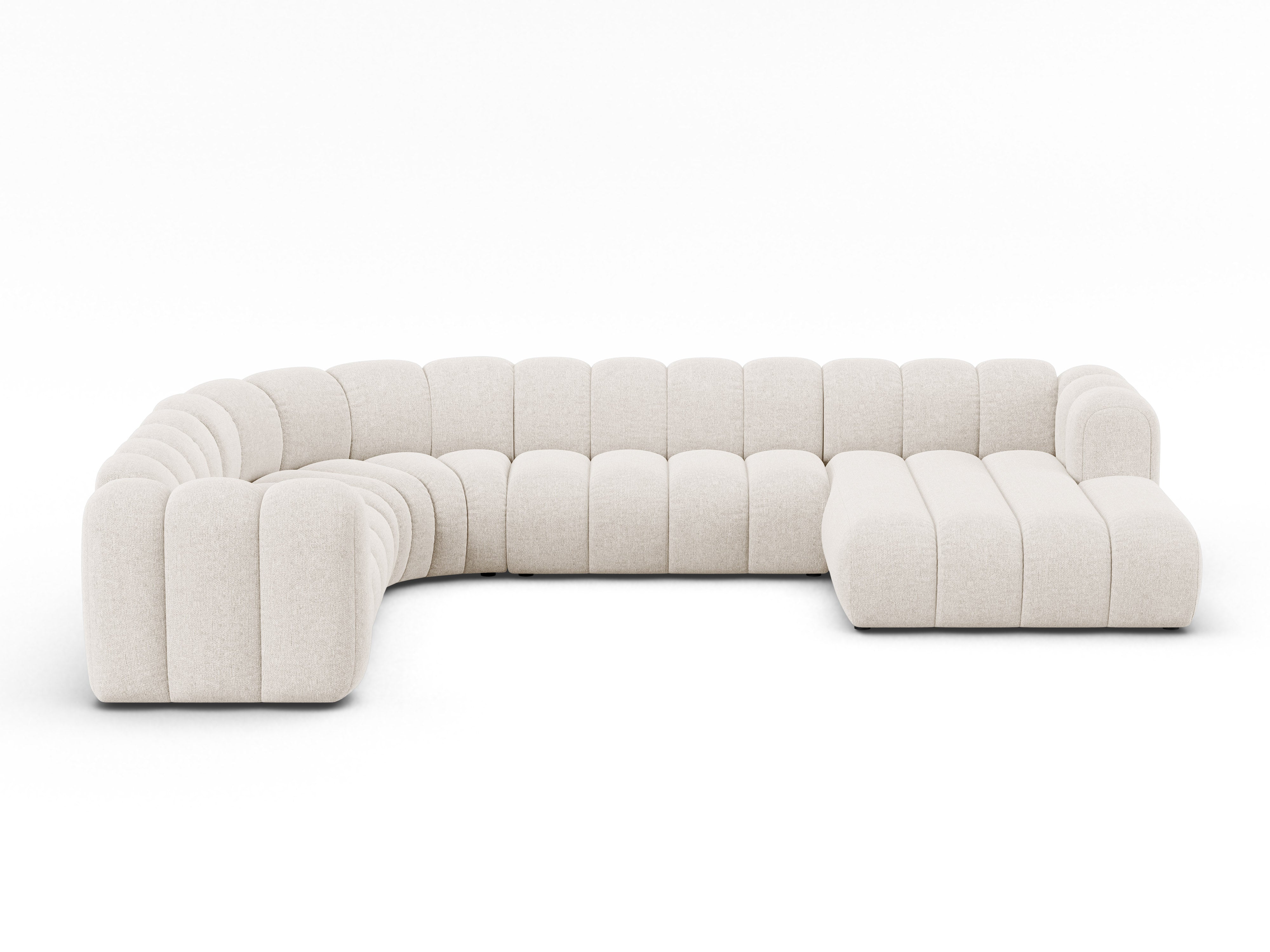Ecksofa Lupine 370x280cm, Material: Chenille Eden