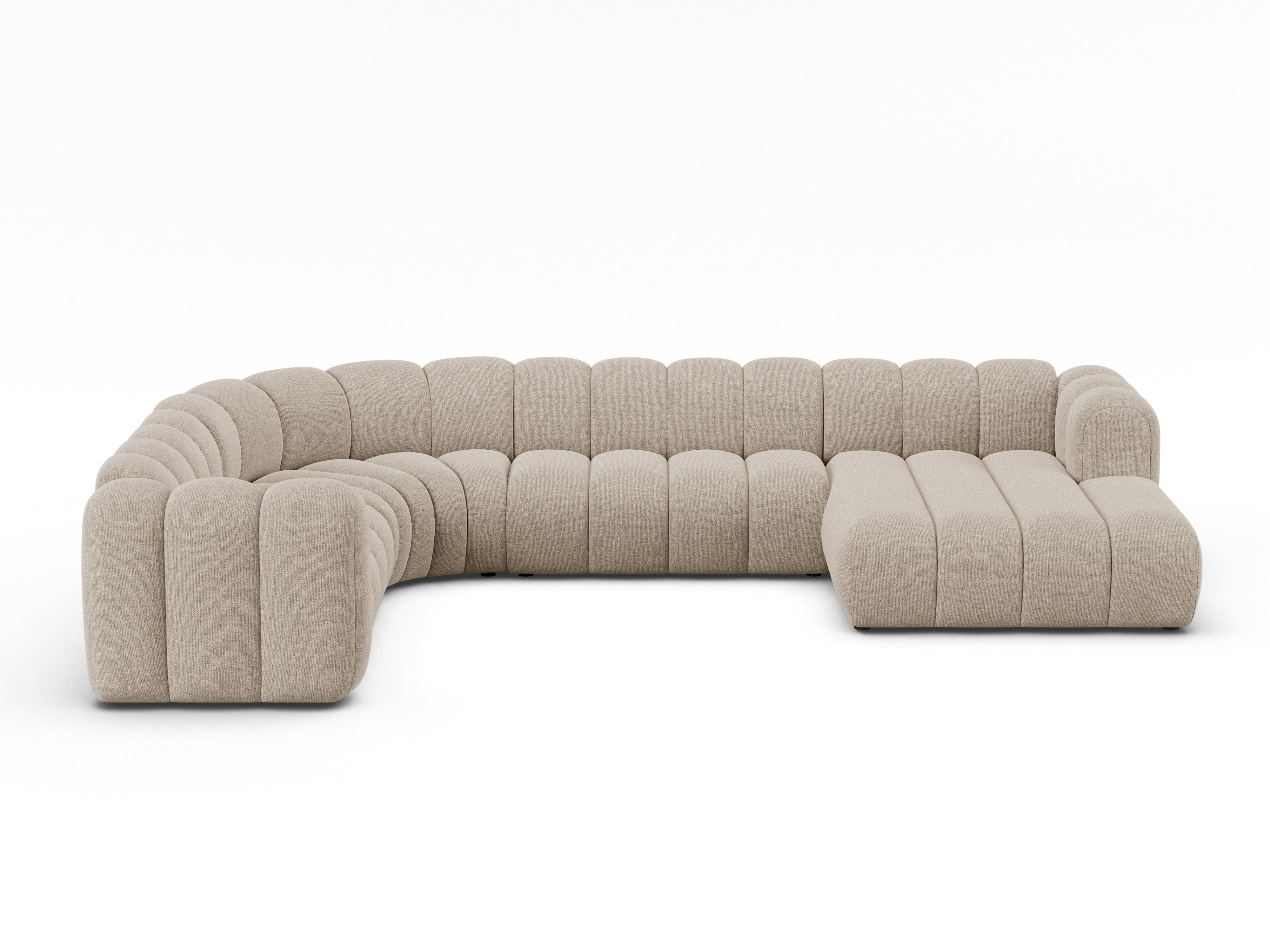 Ecksofa Lupine 370x280cm, Material: Chenille Eden