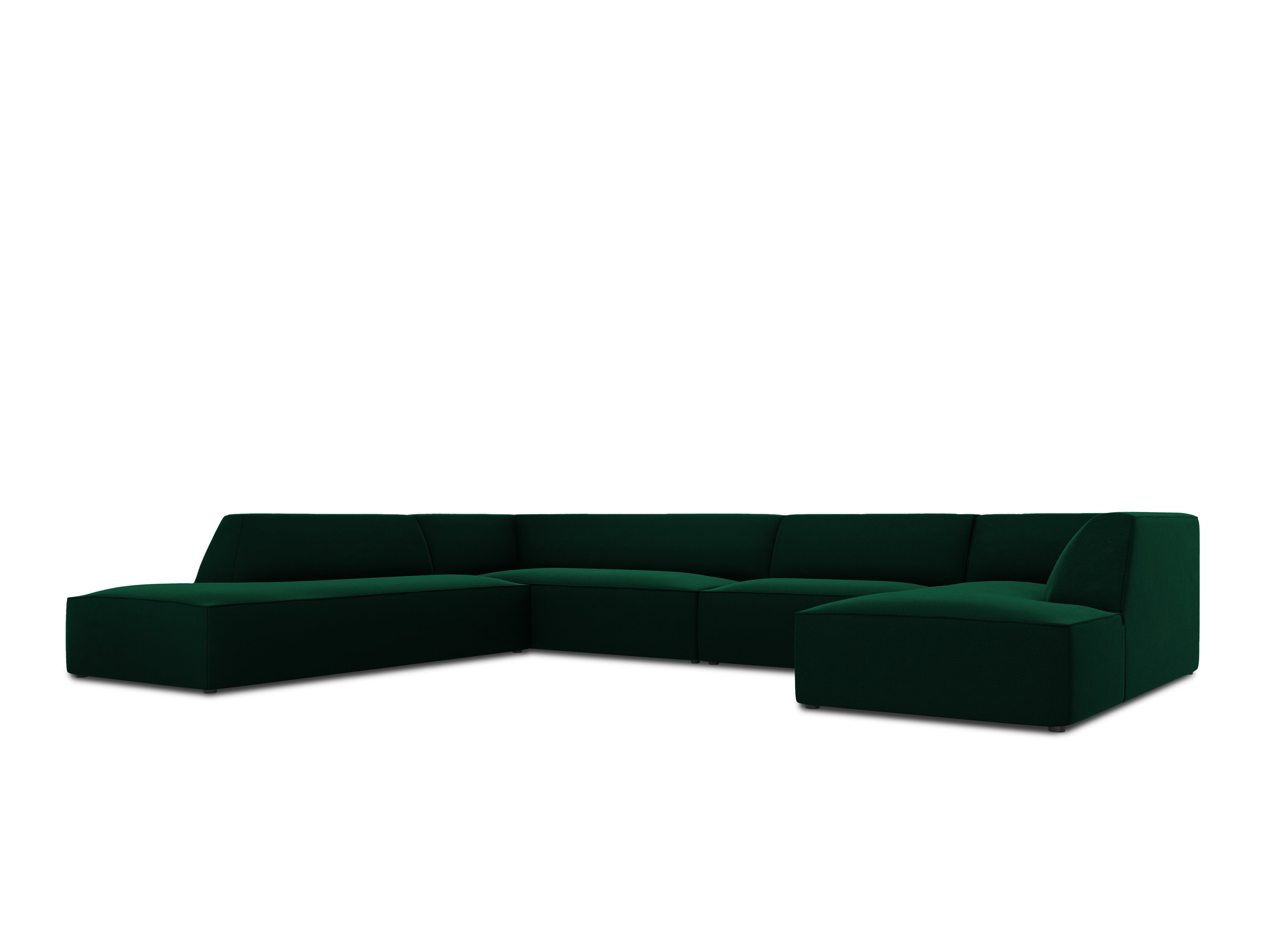 Ecksofa Ruby, 7 Sitze, 366x273cm, Material: Samt