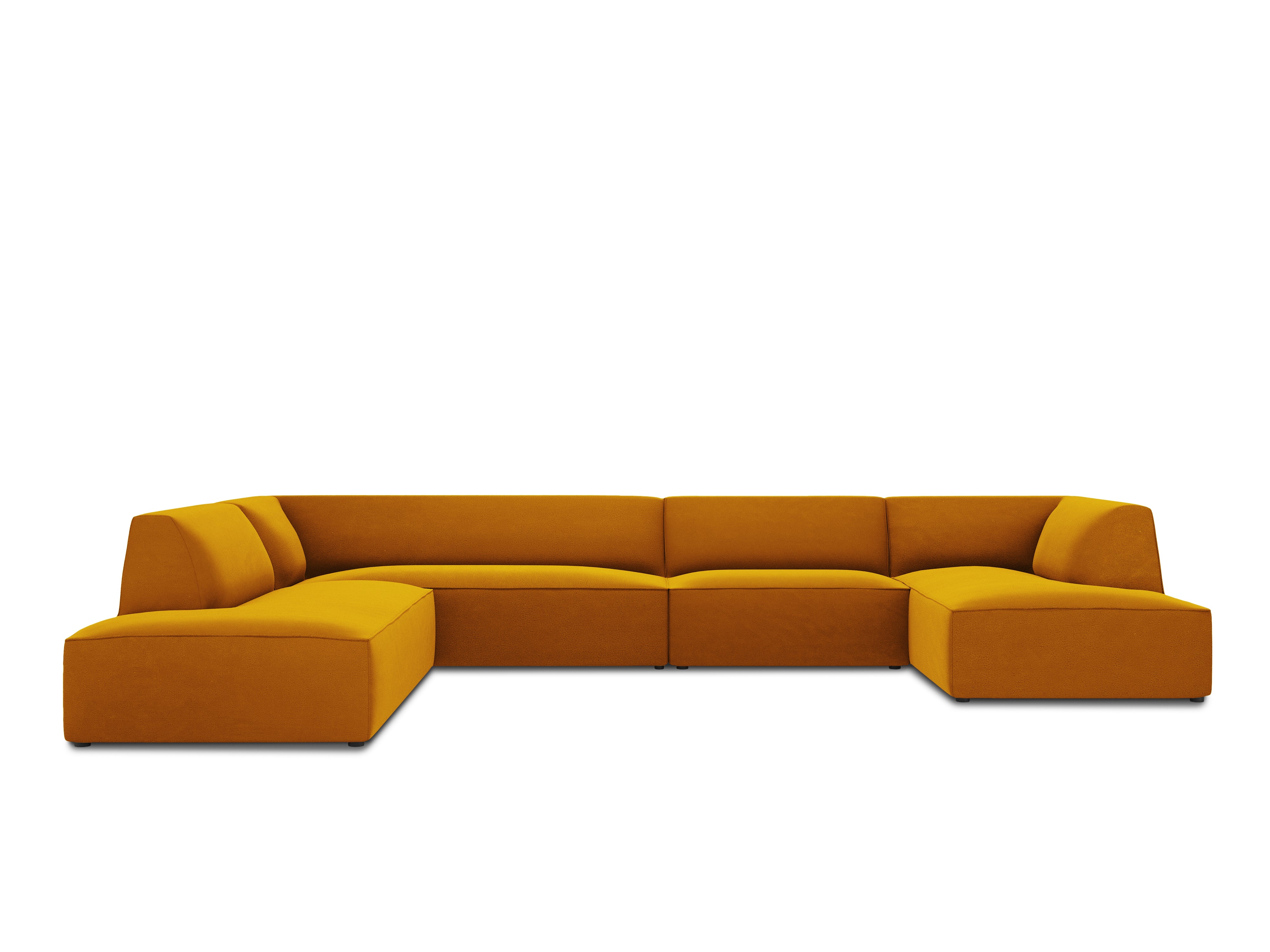 Ecksofa Ruby, 7 Sitze, 366x273cm, Material: Samt
