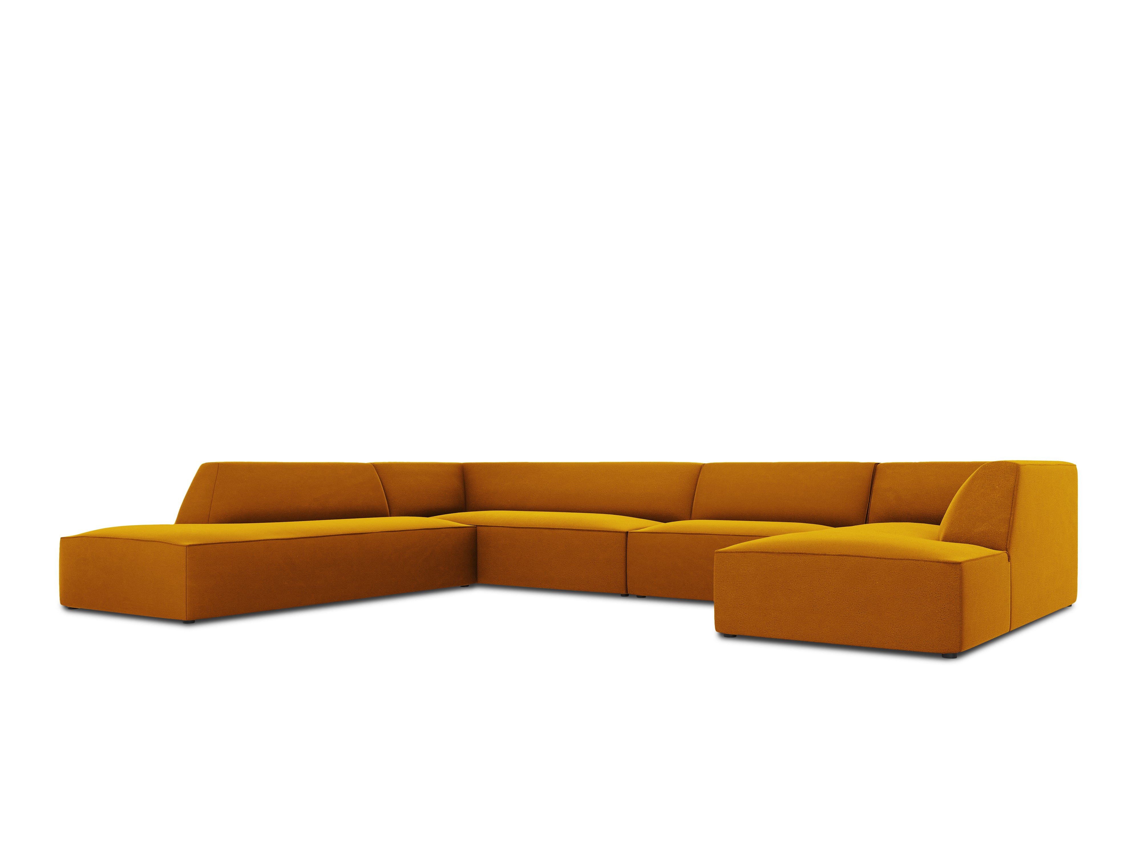 Ecksofa Ruby, 7 Sitze, 366x273cm, Material: Samt
