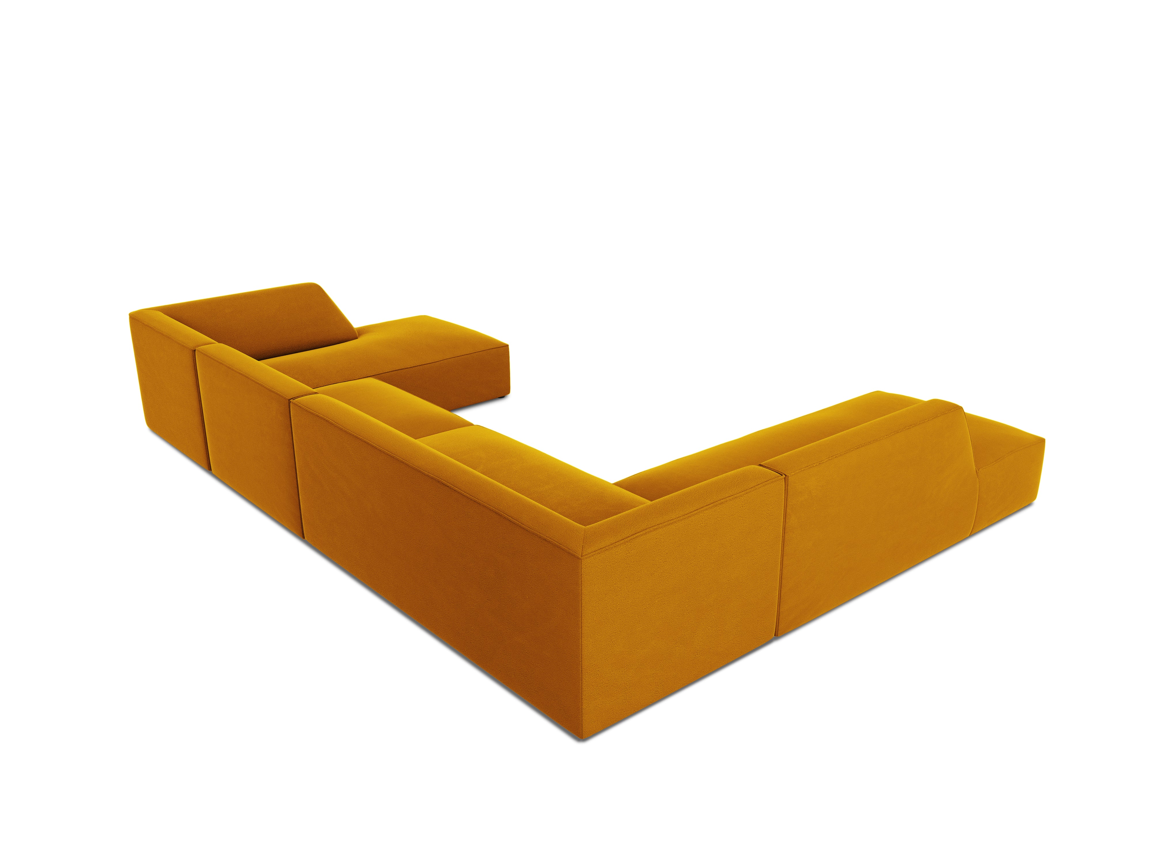 Ecksofa Ruby, 7 Sitze, 366x273cm, Material: Samt