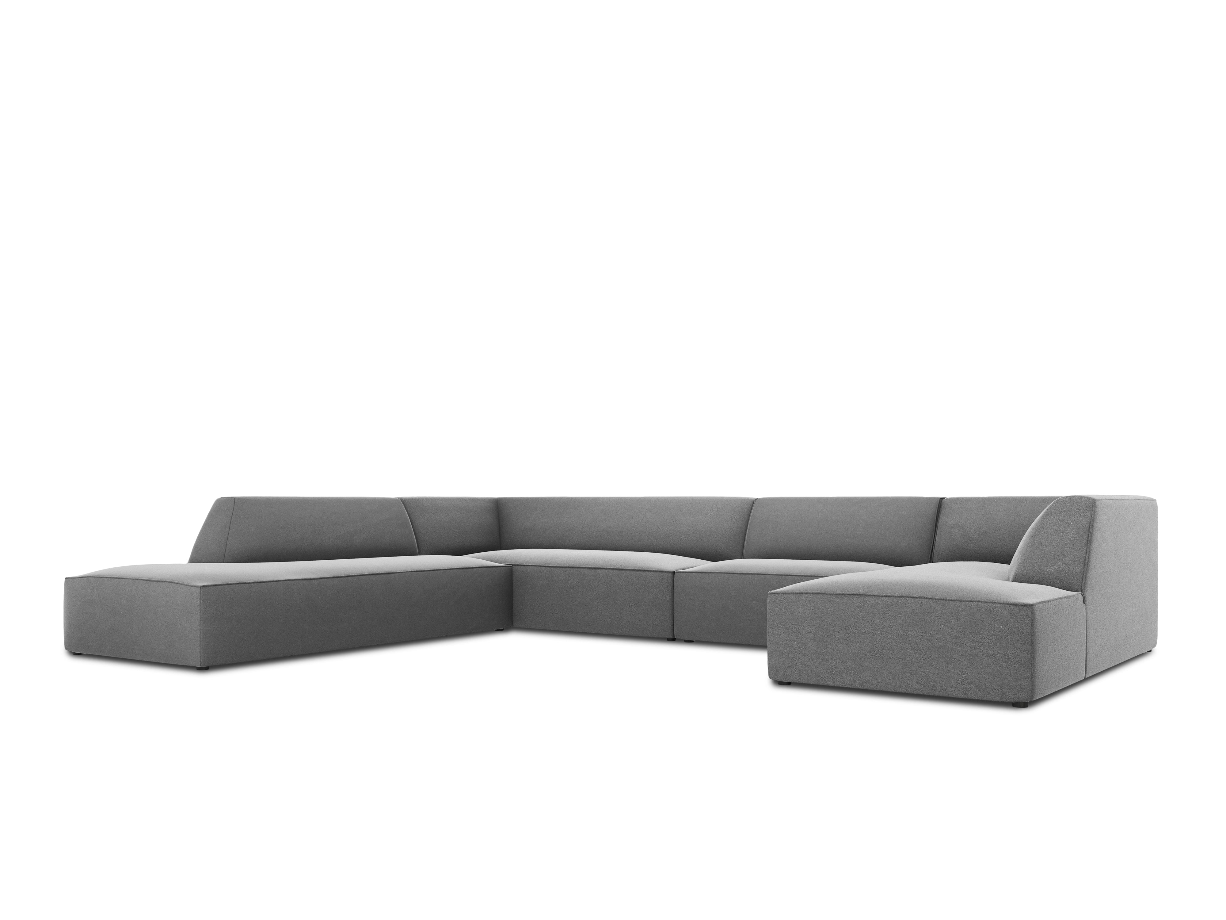 Ecksofa Ruby, 7 Sitze, 366x273cm, Material: Samt