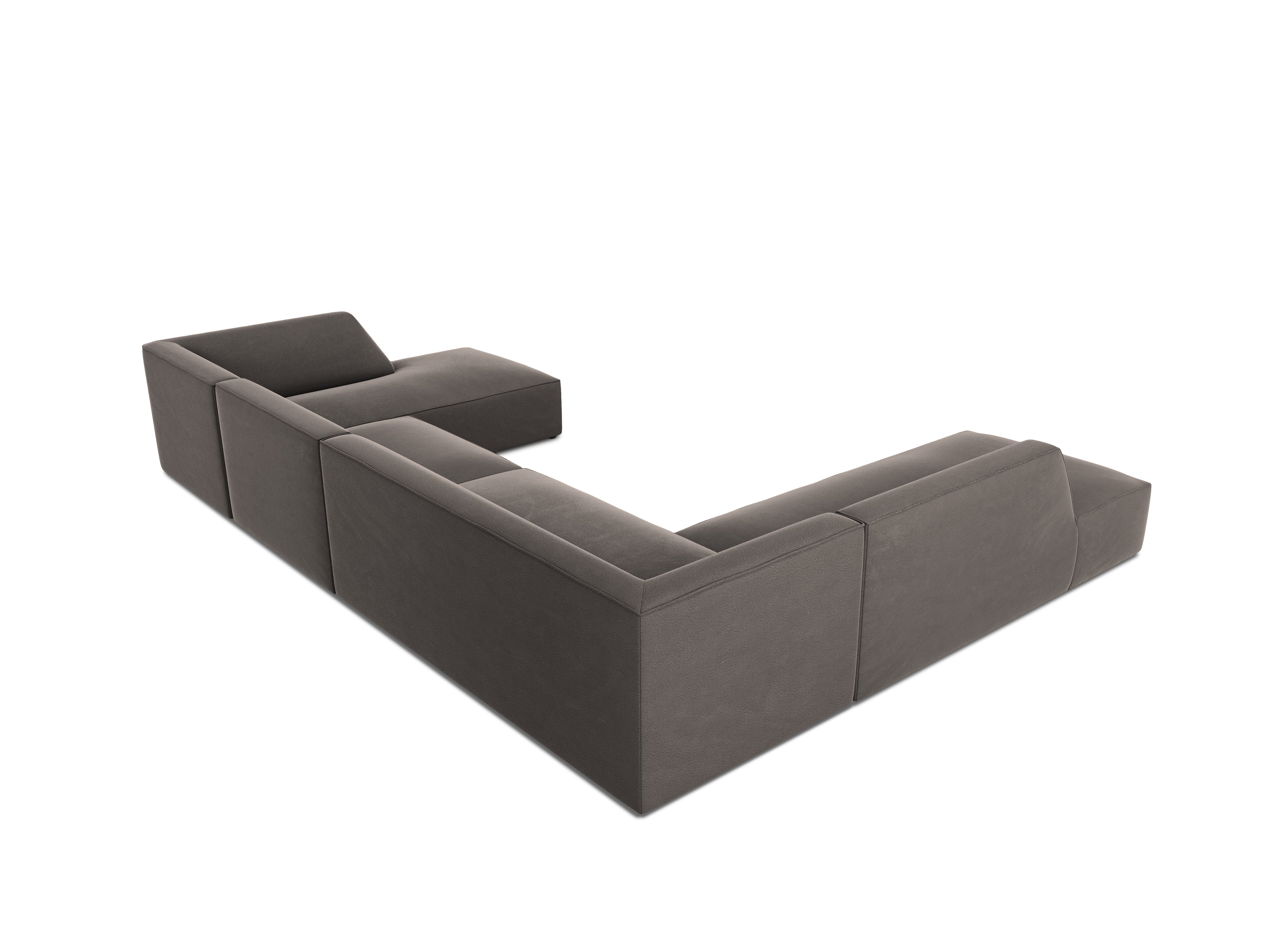 Ecksofa Ruby, 7 Sitze, 366x273cm, Material: Samt