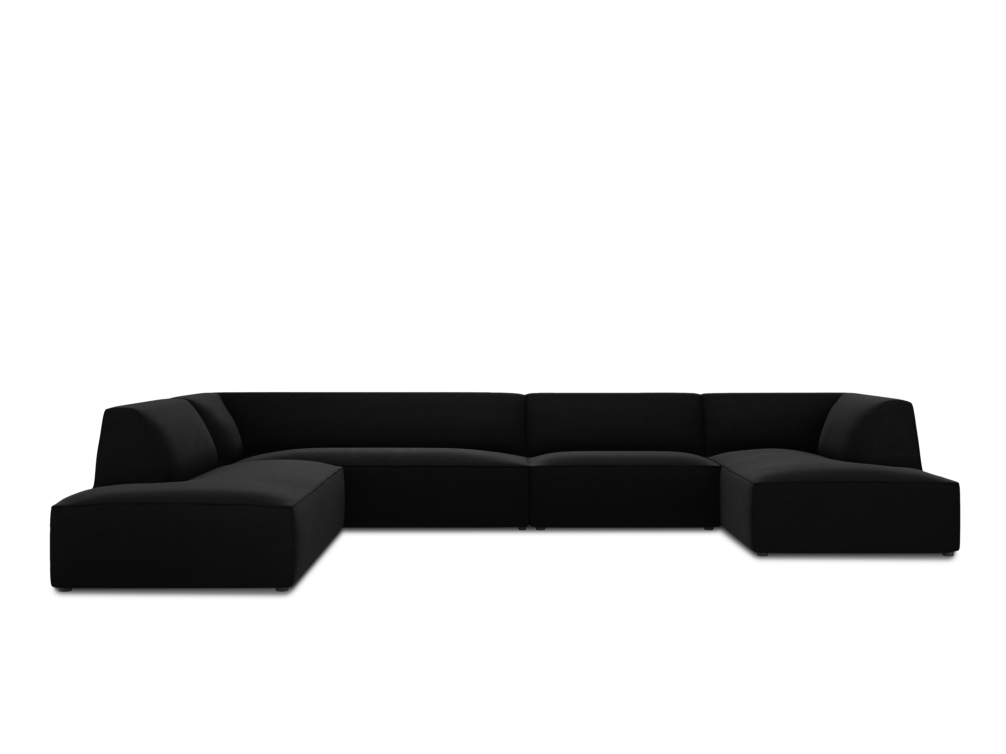 Ecksofa Ruby, 7 Sitze, 366x273cm, Material: Samt