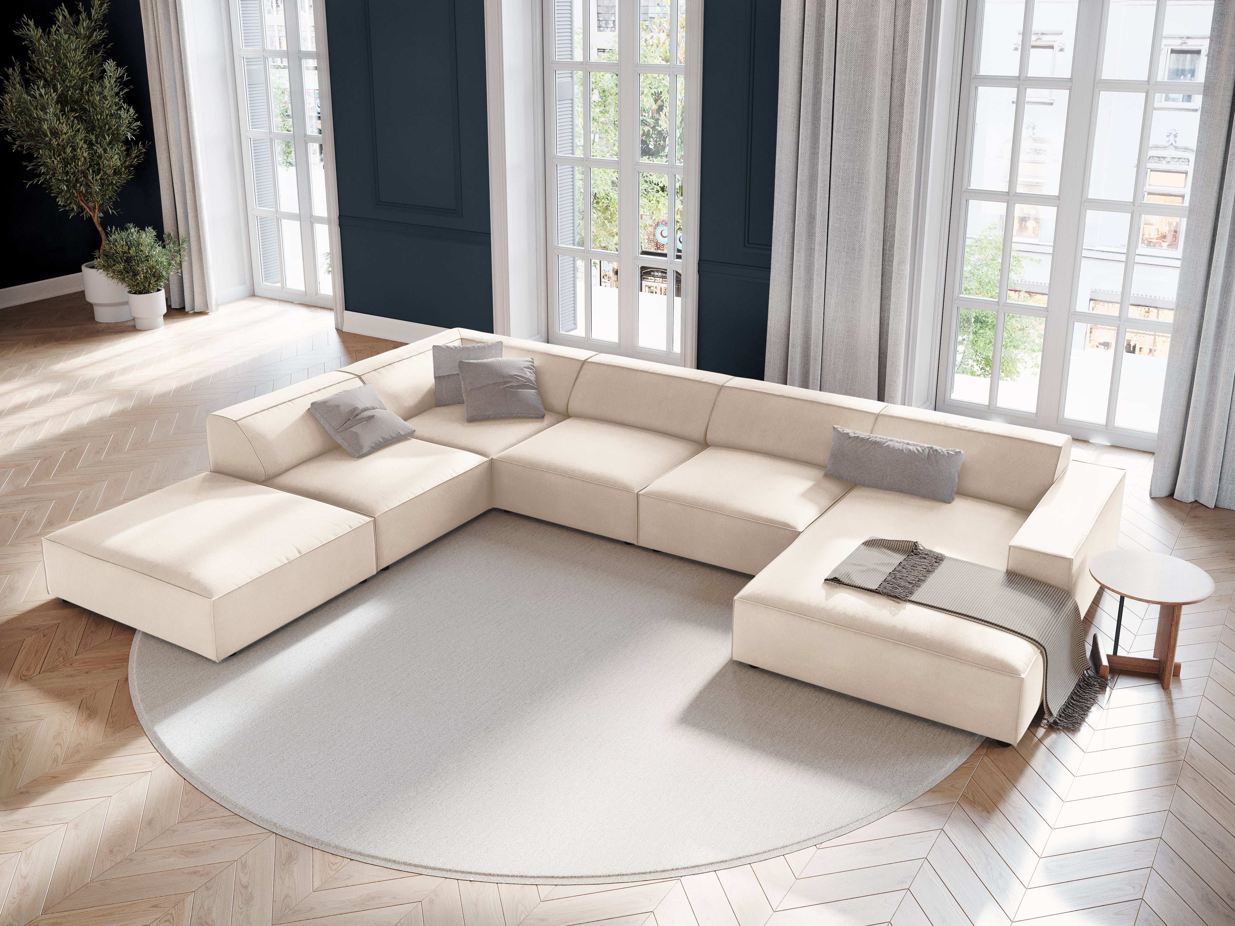 Jodie-Set 364x262cm, Material: Samt