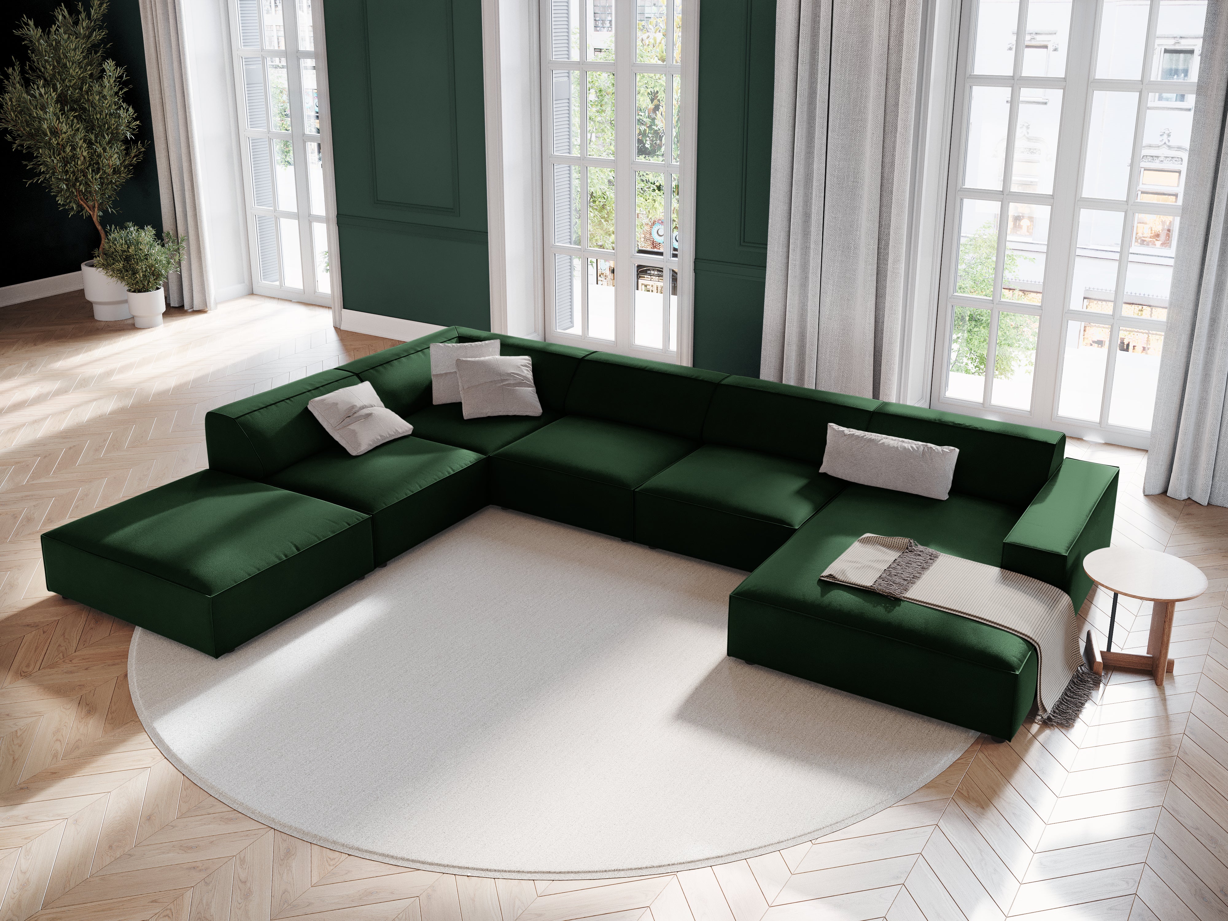 Jodie-Set 364x262cm, Material: Samt