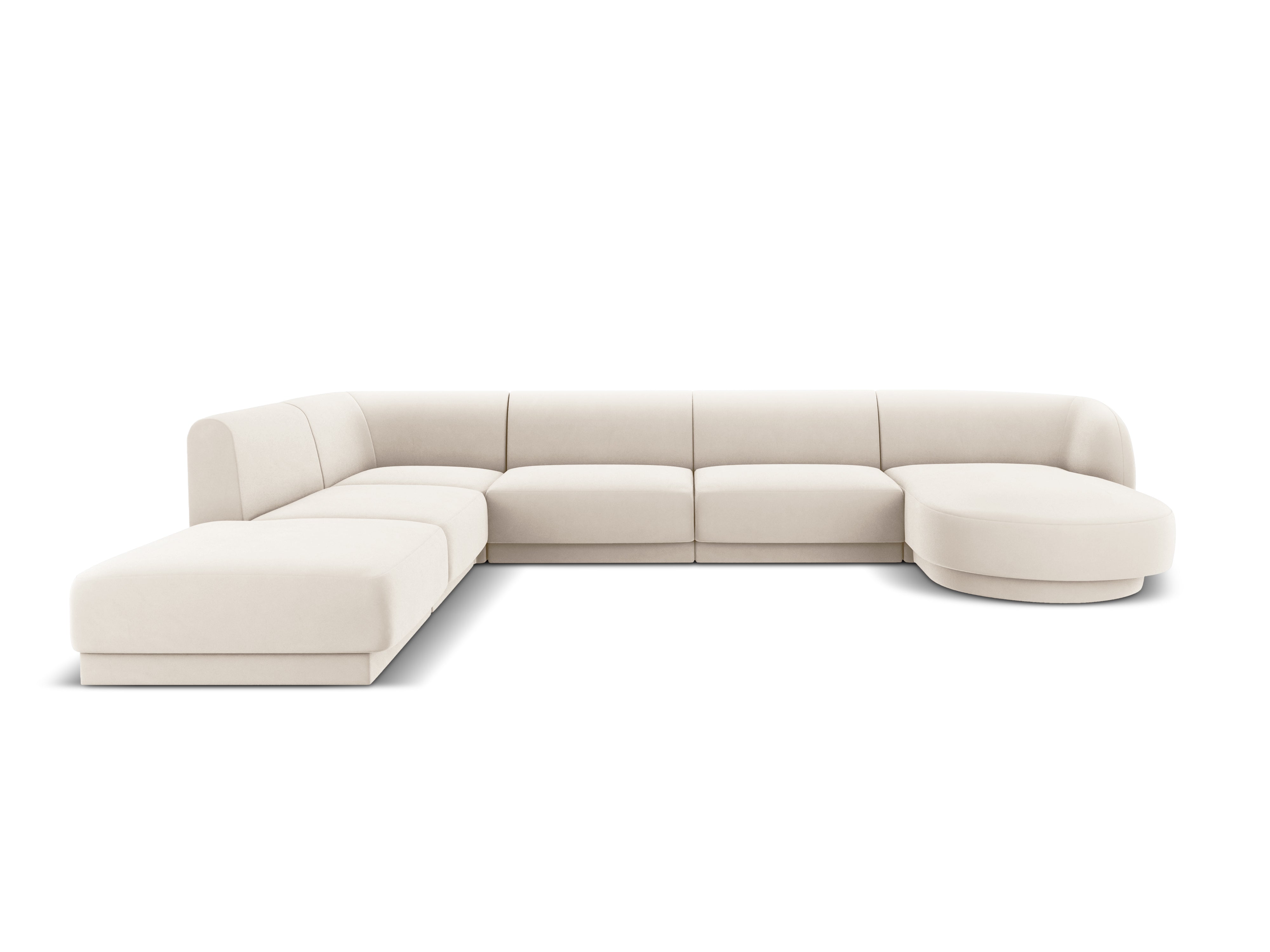 Ecksofa Miley Panoramic, 330x255cm, Material: Samt