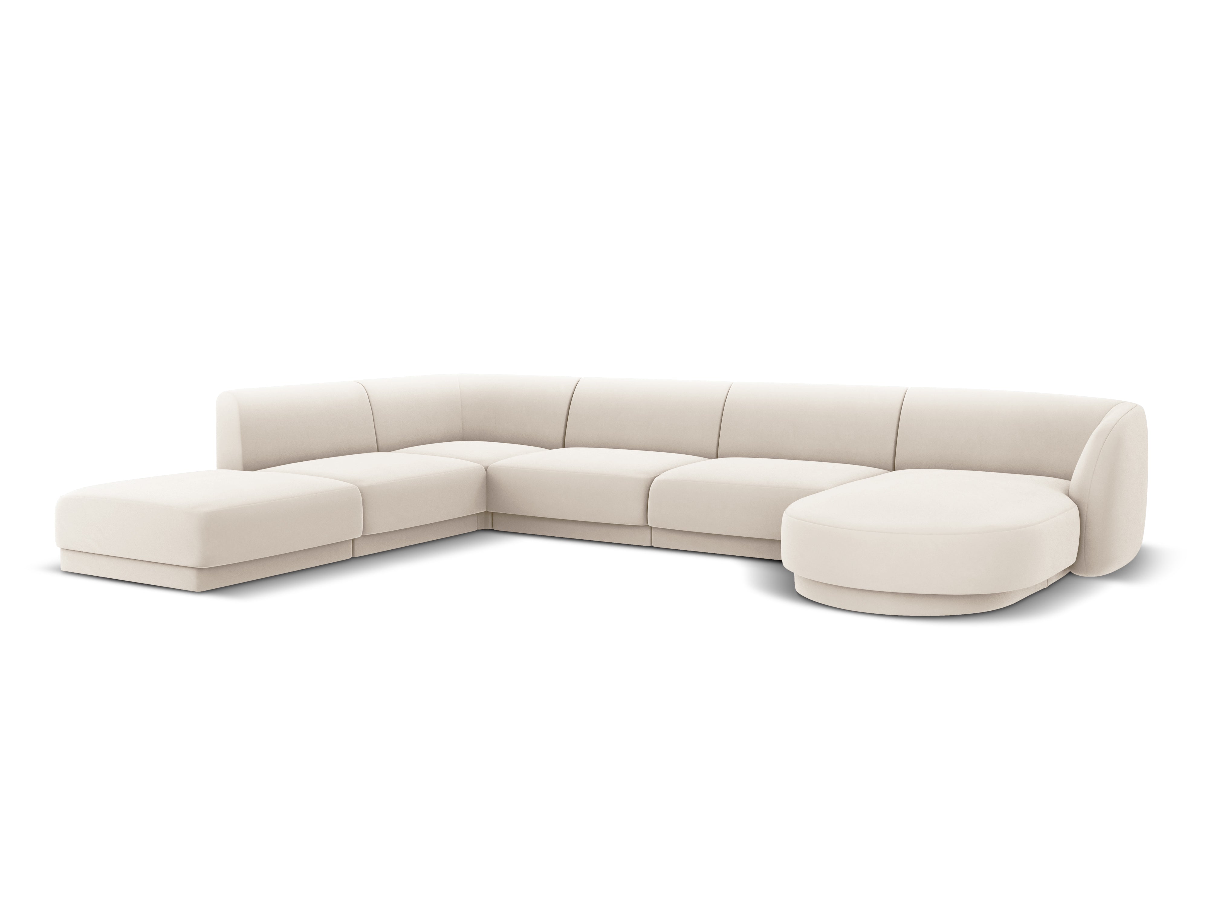 Ecksofa Miley Panoramic, 330x255cm, Material: Samt
