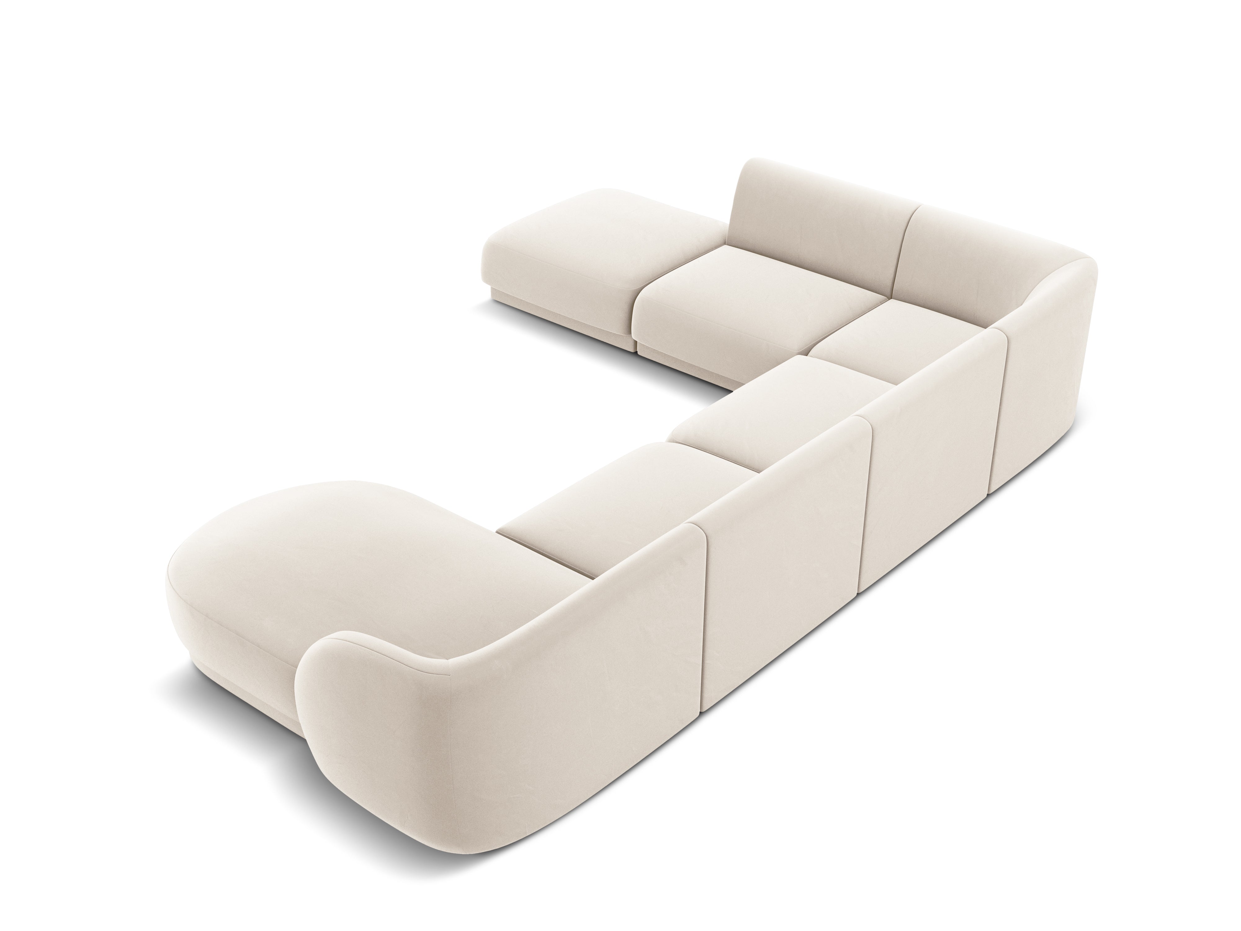 Ecksofa Miley Panoramic, 330x255cm, Material: Samt