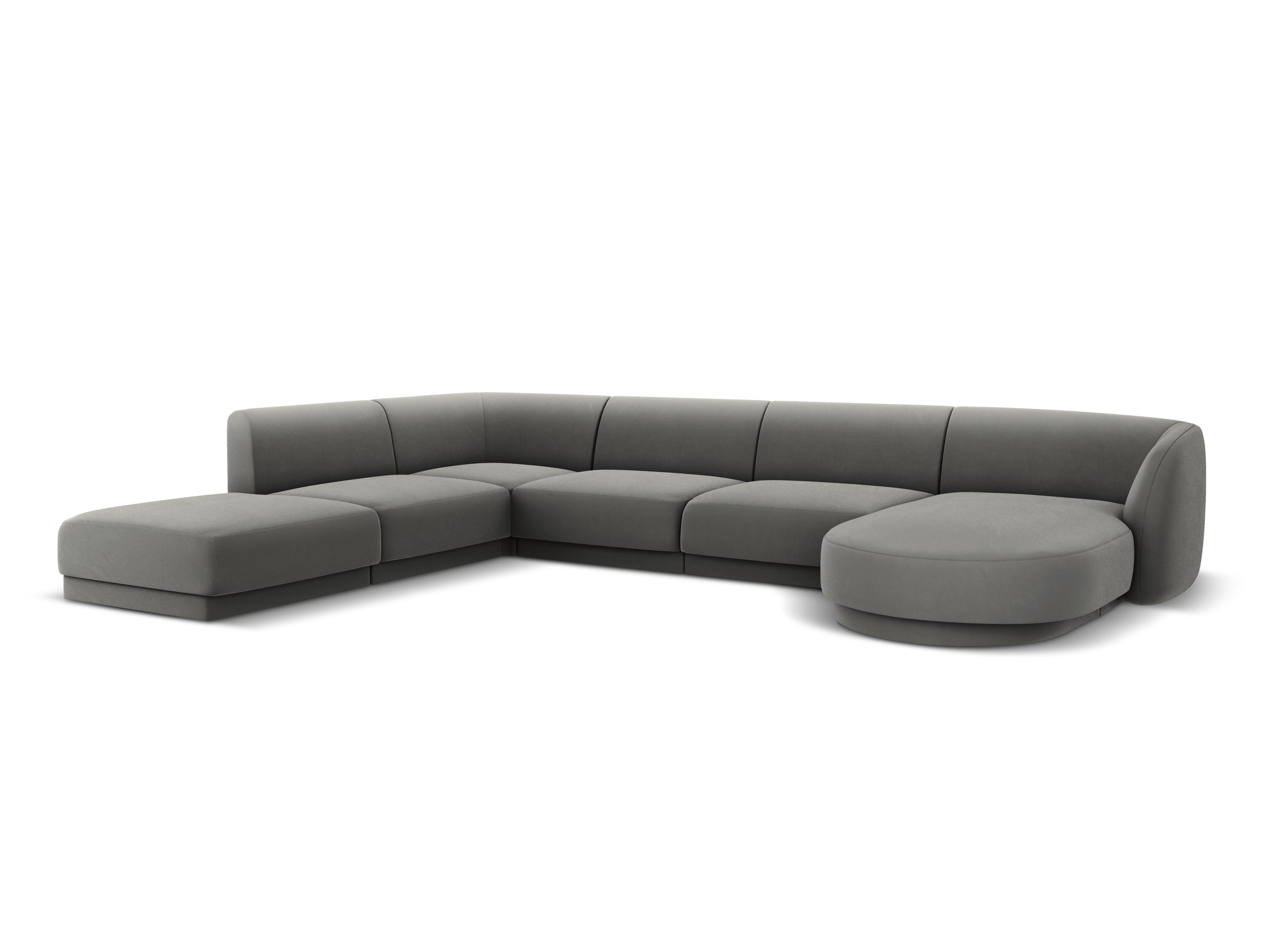 Ecksofa Miley Panoramic, 330x255cm, Material: Samt