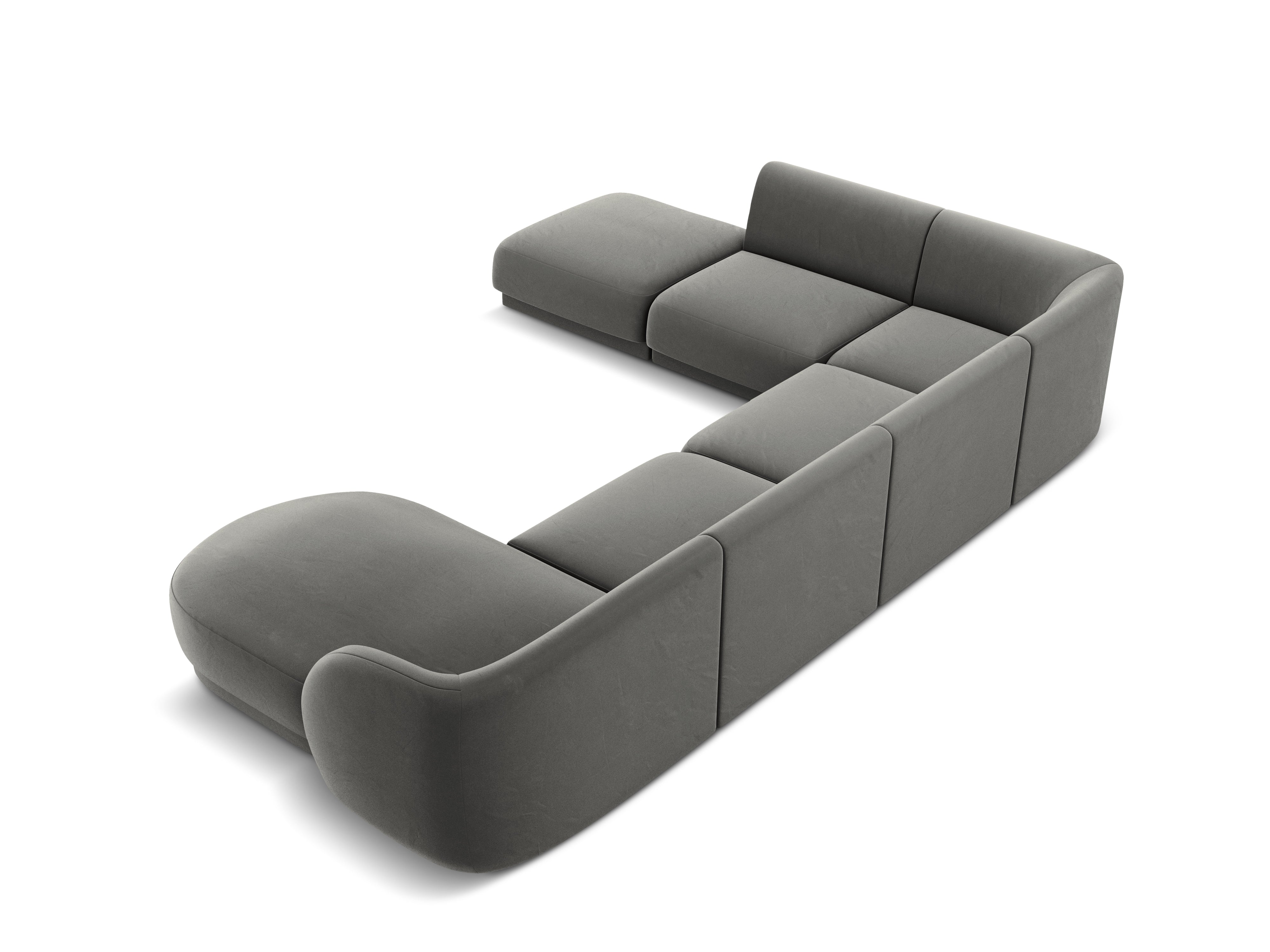 Ecksofa Miley Panoramic, 330x255cm, Material: Samt