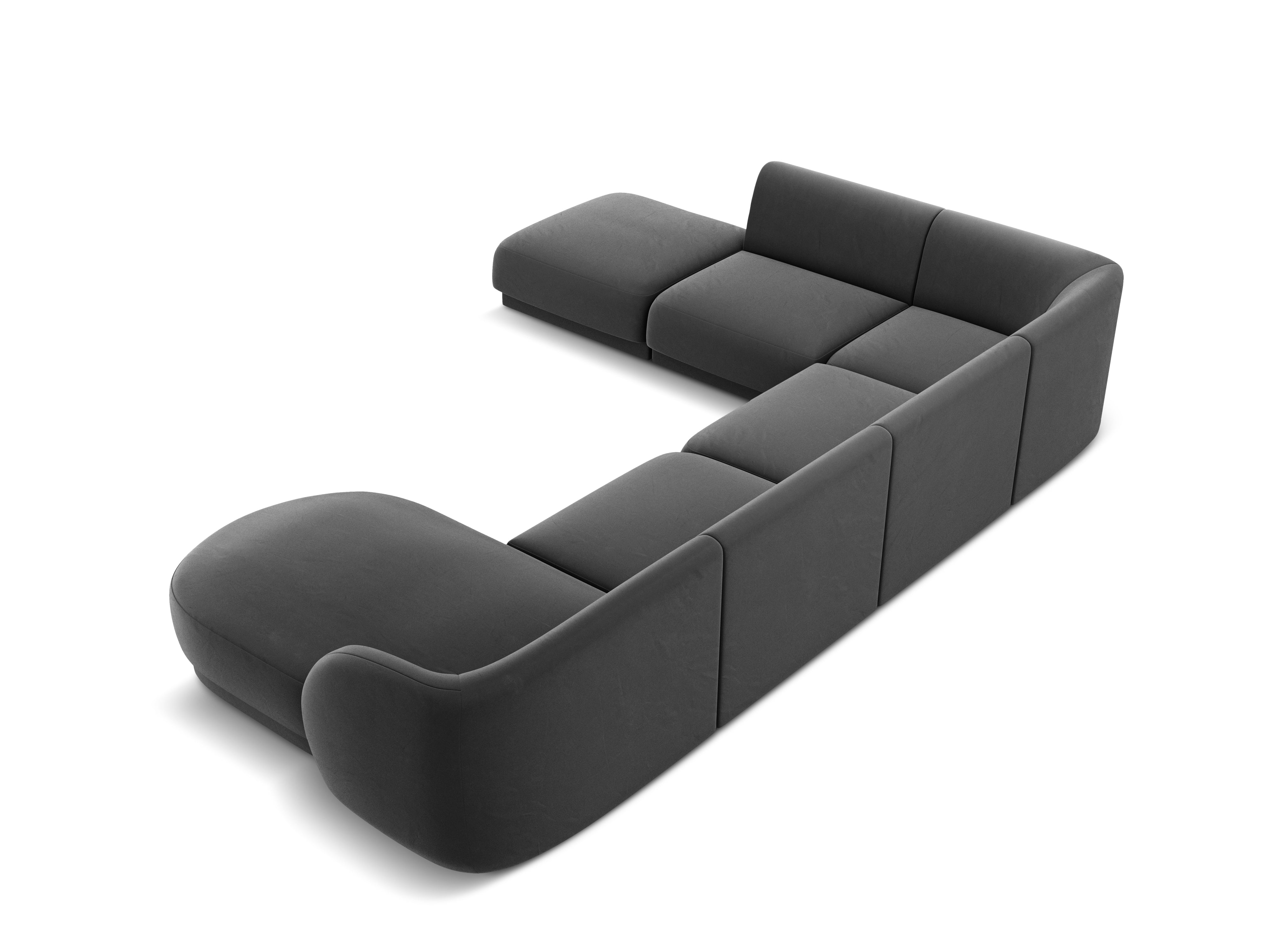 Ecksofa Miley Panoramic, 330x255cm, Material: Samt