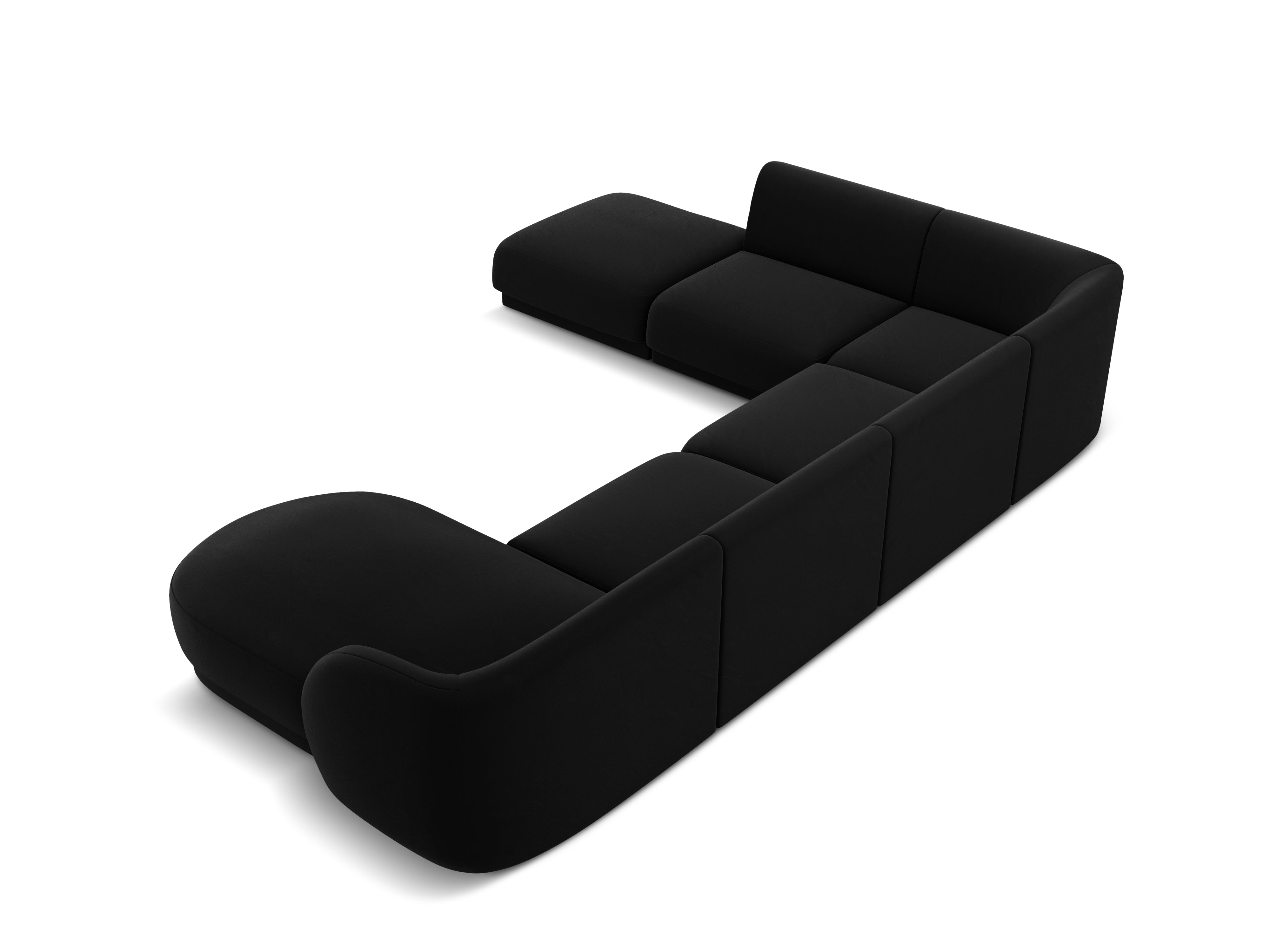 Ecksofa Miley Panoramic, 330x255cm, Material: Samt