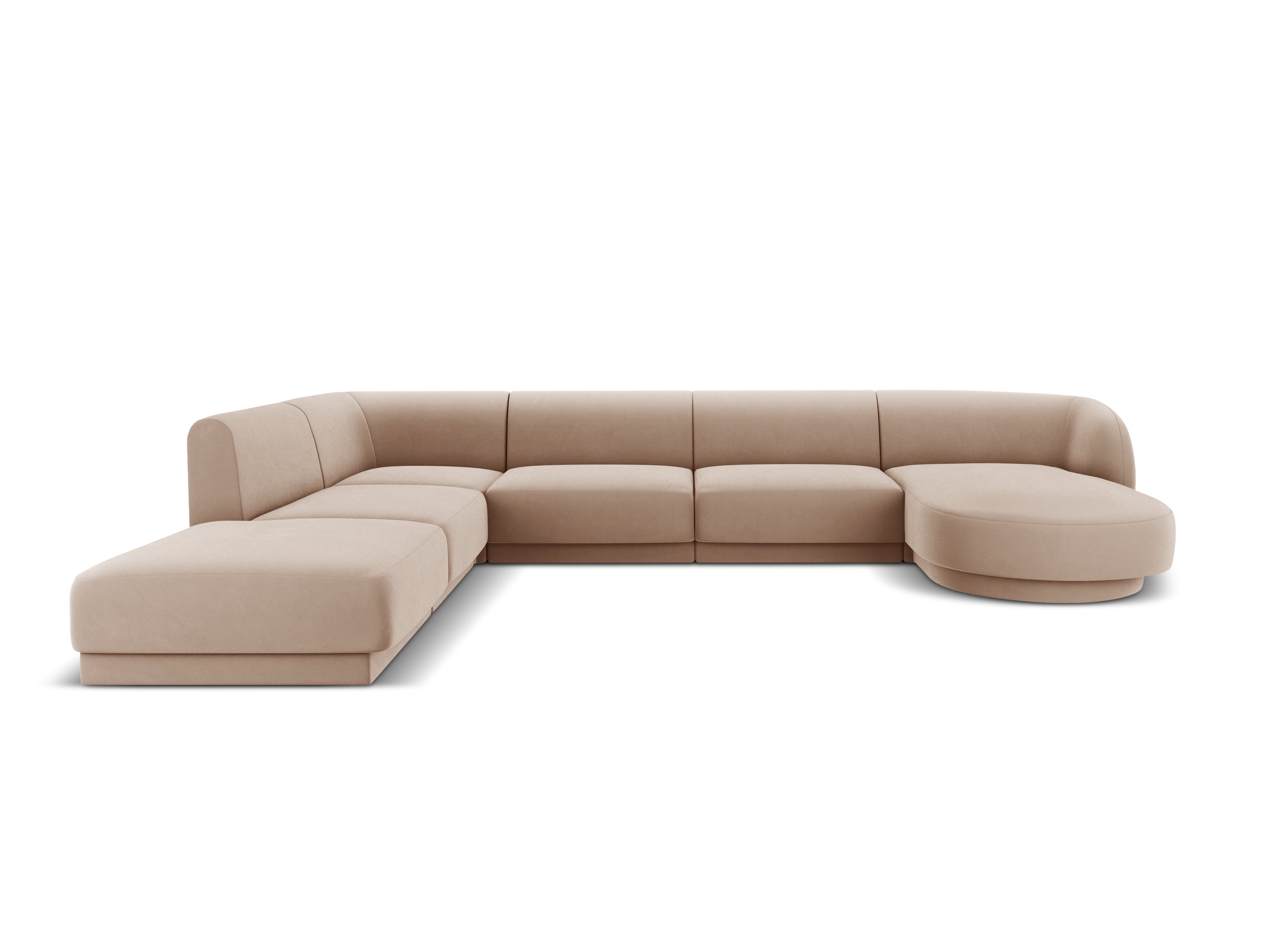 Ecksofa Miley Panoramic, 330x255cm, Material: Samt
