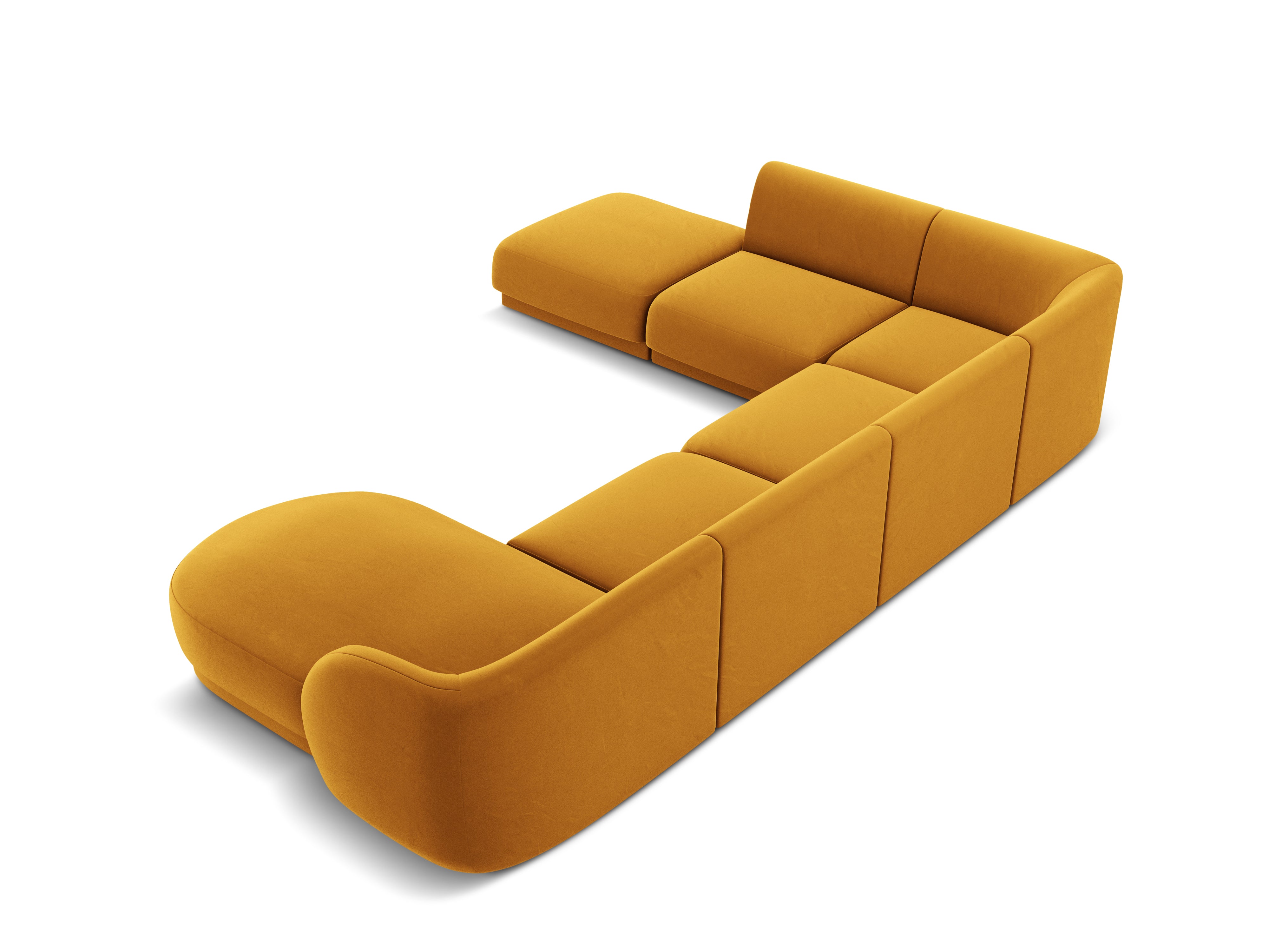 Ecksofa Miley Panoramic, 330x255cm, Material: Samt