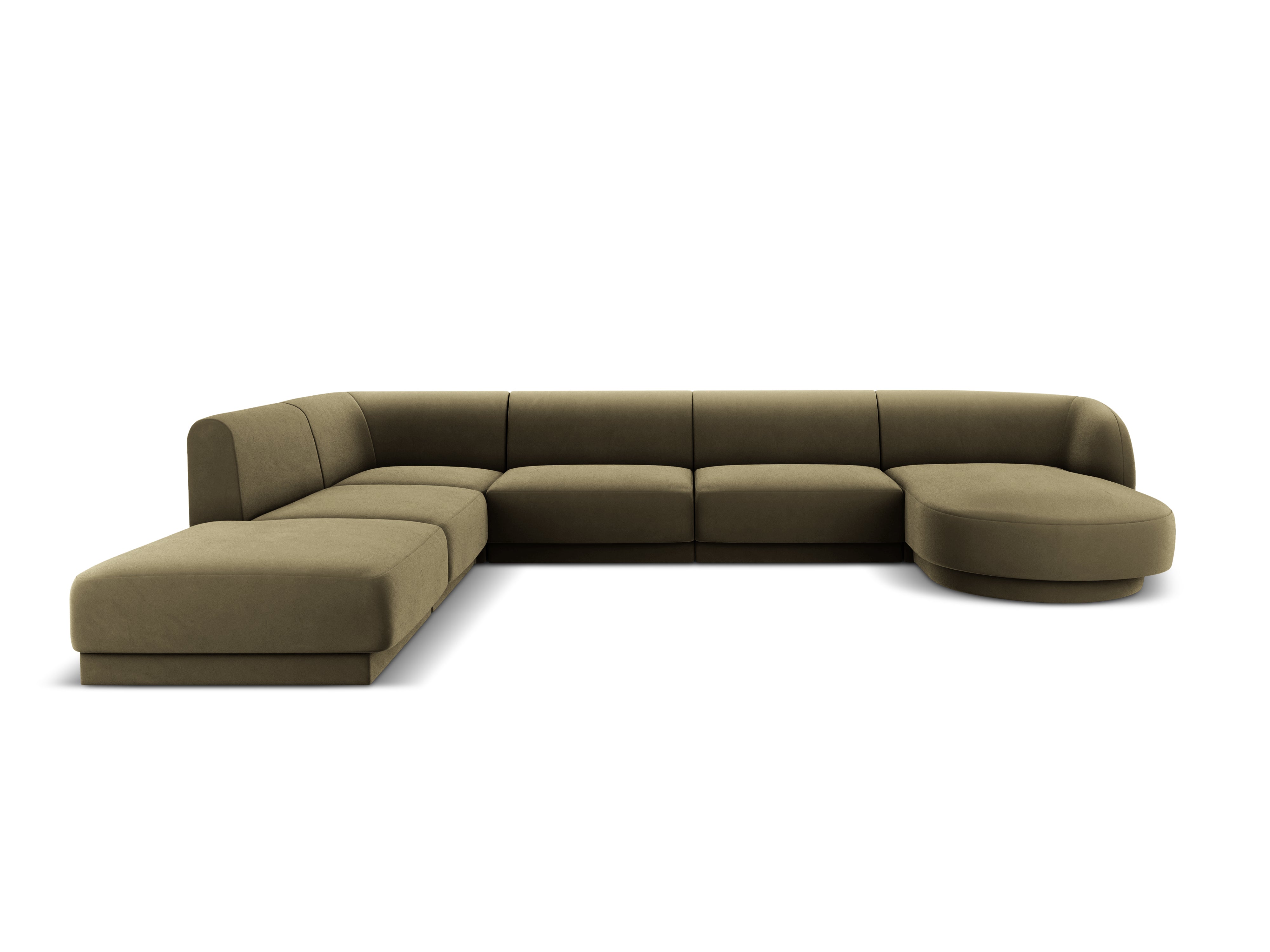 Ecksofa Miley Panoramic, 330x255cm, Material: Samt