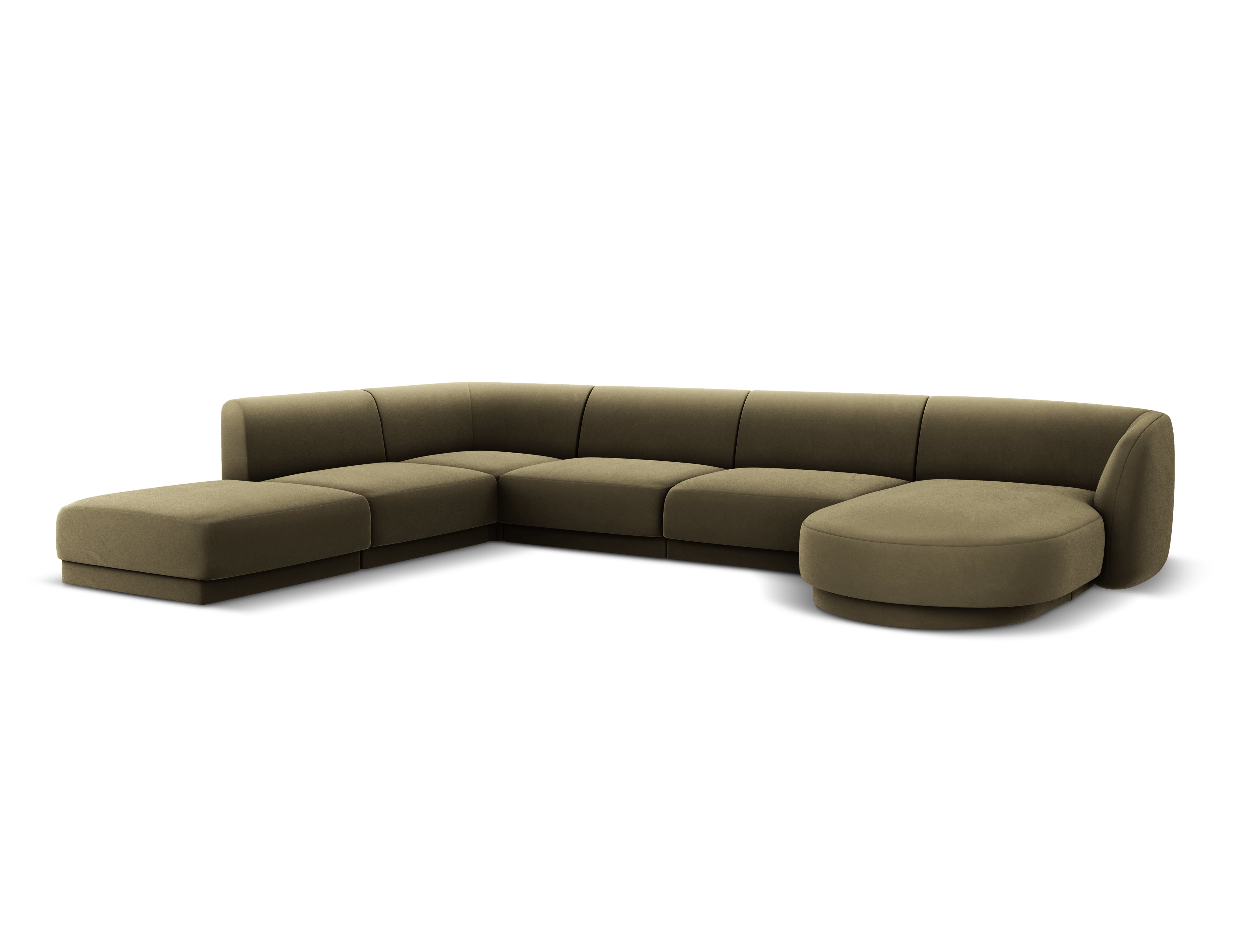 Ecksofa Miley Panoramic, 330x255cm, Material: Samt