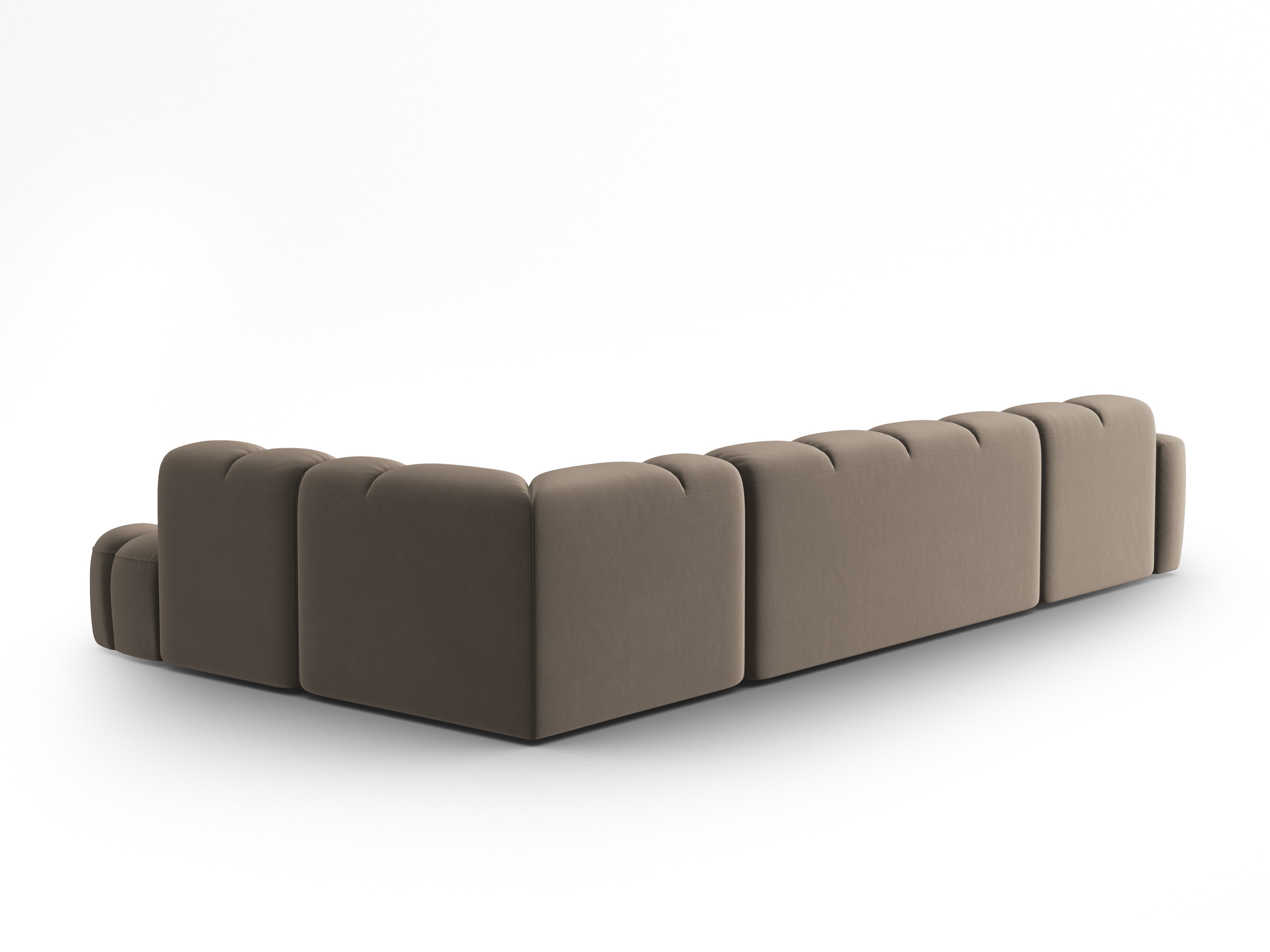 Ecksofa Lisa 387x234cm, Material: Samt
