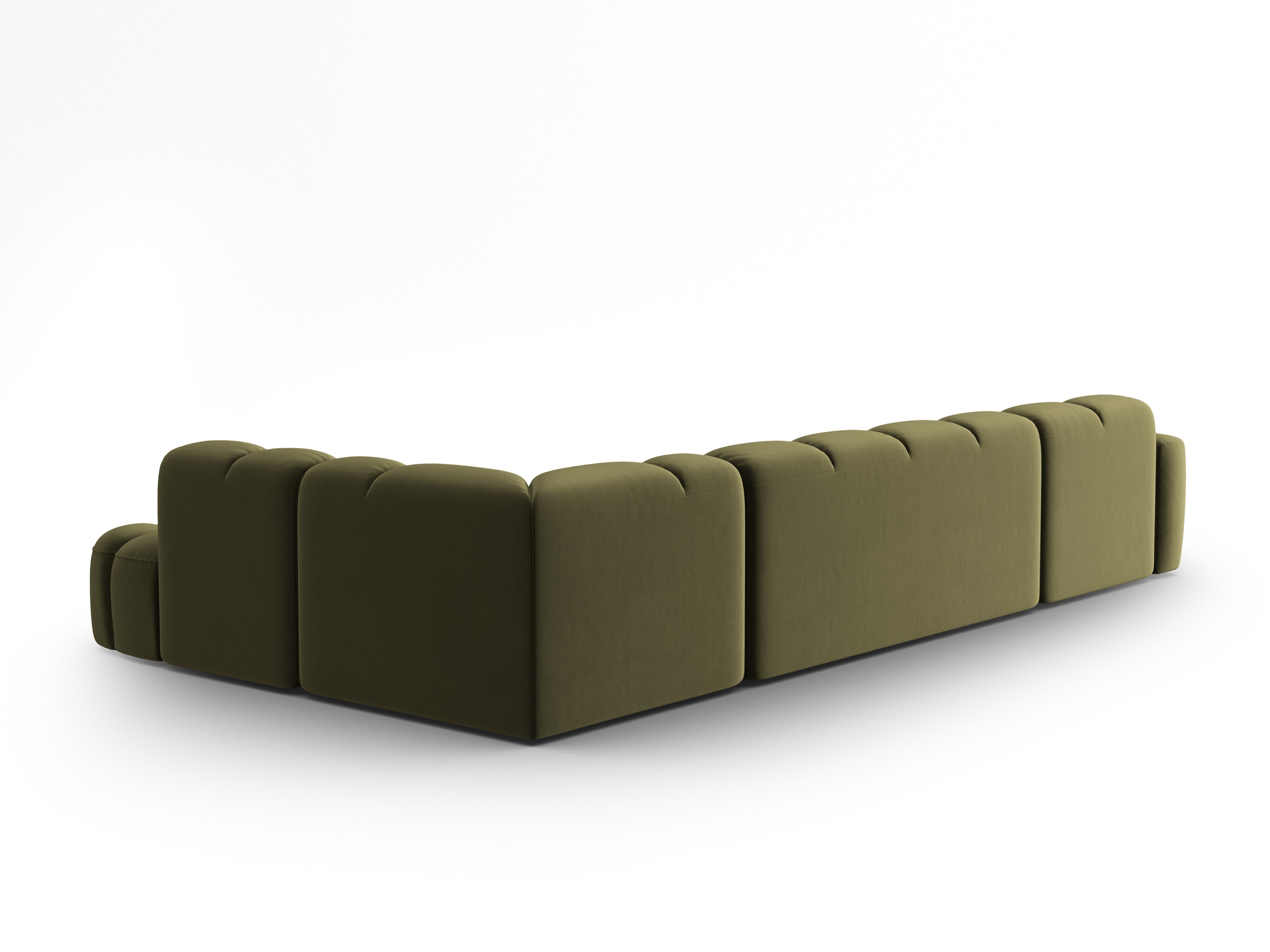 Ecksofa Lisa 387x234cm, Material: Samt